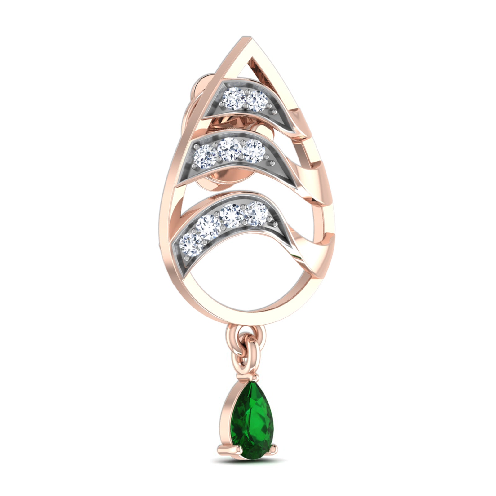 Nidal Jewels | Mystic Green Emerald Pendant Set