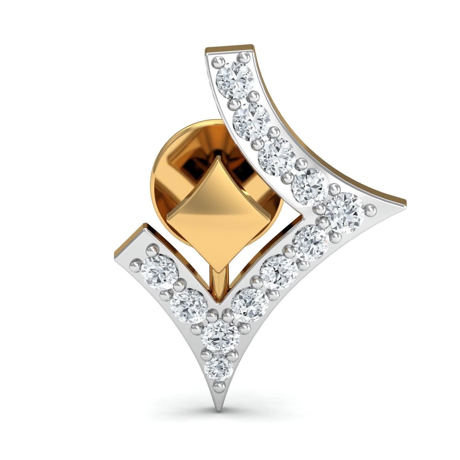 Nidal Jewels| Prism Play Gold and Diamond Pendant - Nidal Jewels