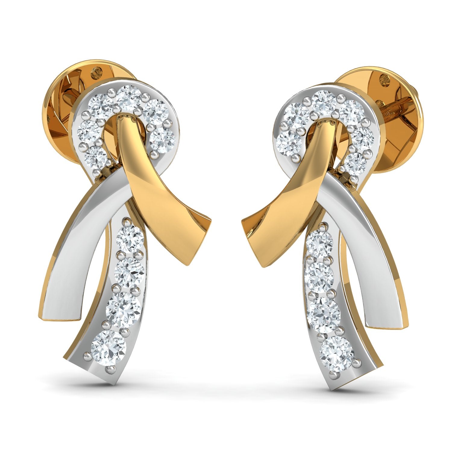 Nidal Jewels| Radiant Ribbon Gold and Diamond Pendant Set - Nidal Jewels