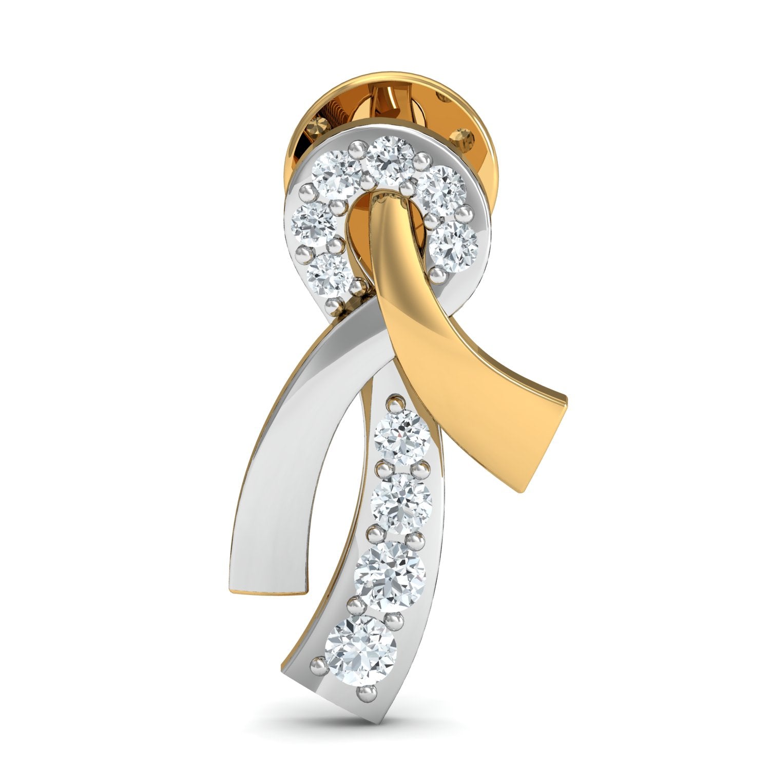 Nidal Jewels| Radiant Ribbon Gold and Diamond Pendant Set - Nidal Jewels