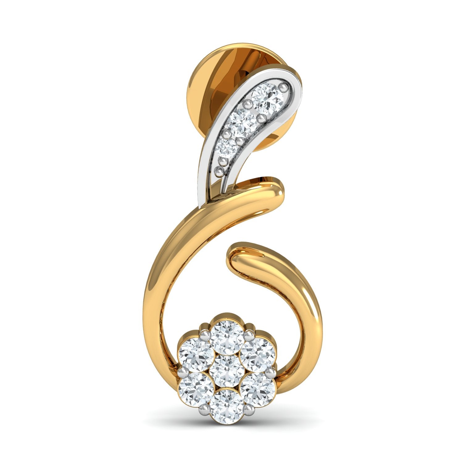 Nidals Jewels| Diamond Bloom Gold and Diamond Pendant Set - Nidal Jewels