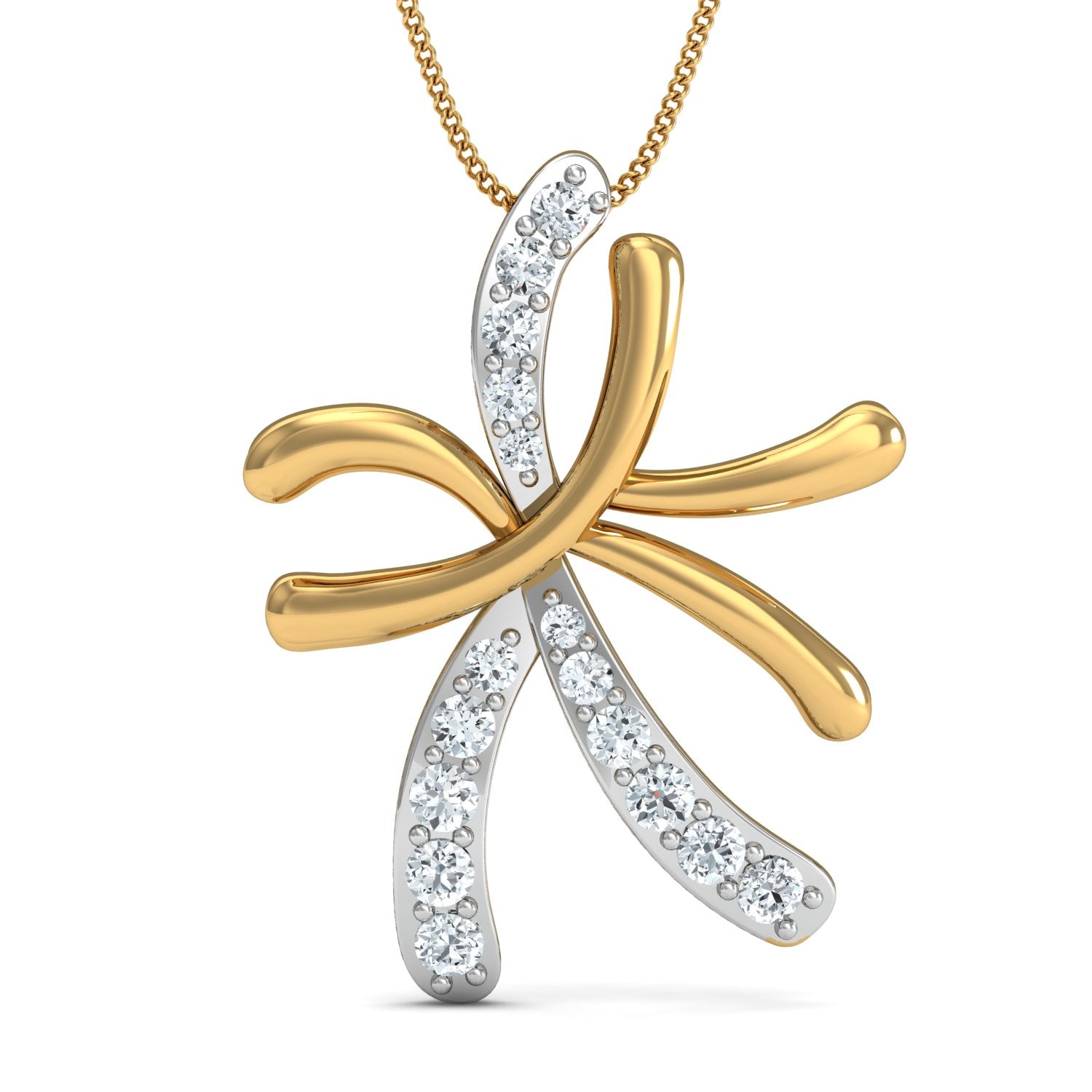 Nidal Jewels | Stellar Splendor Gold and Diamond Pendant Set - Nidal Jewels