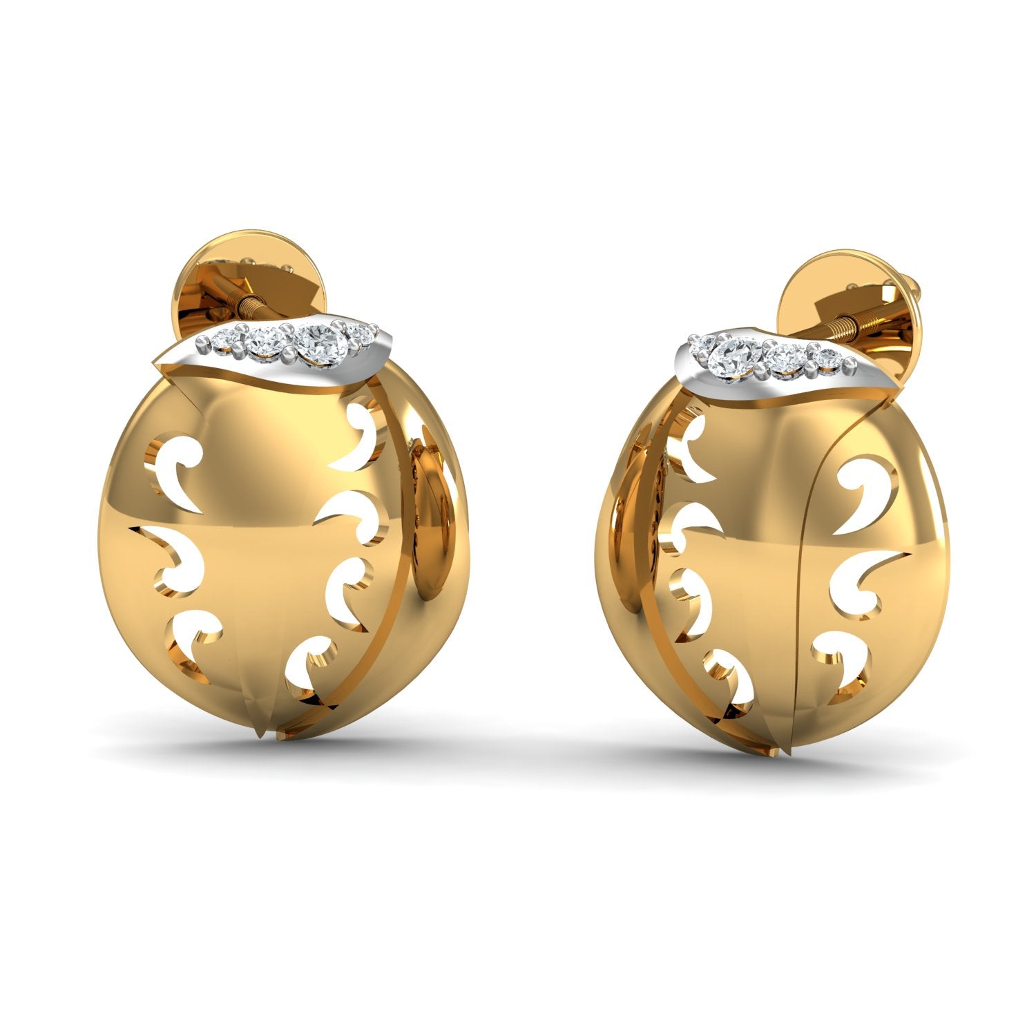 Nidal Jewels | Celestial Orb Gold and Diamond Pendant Set - Nidal Jewels