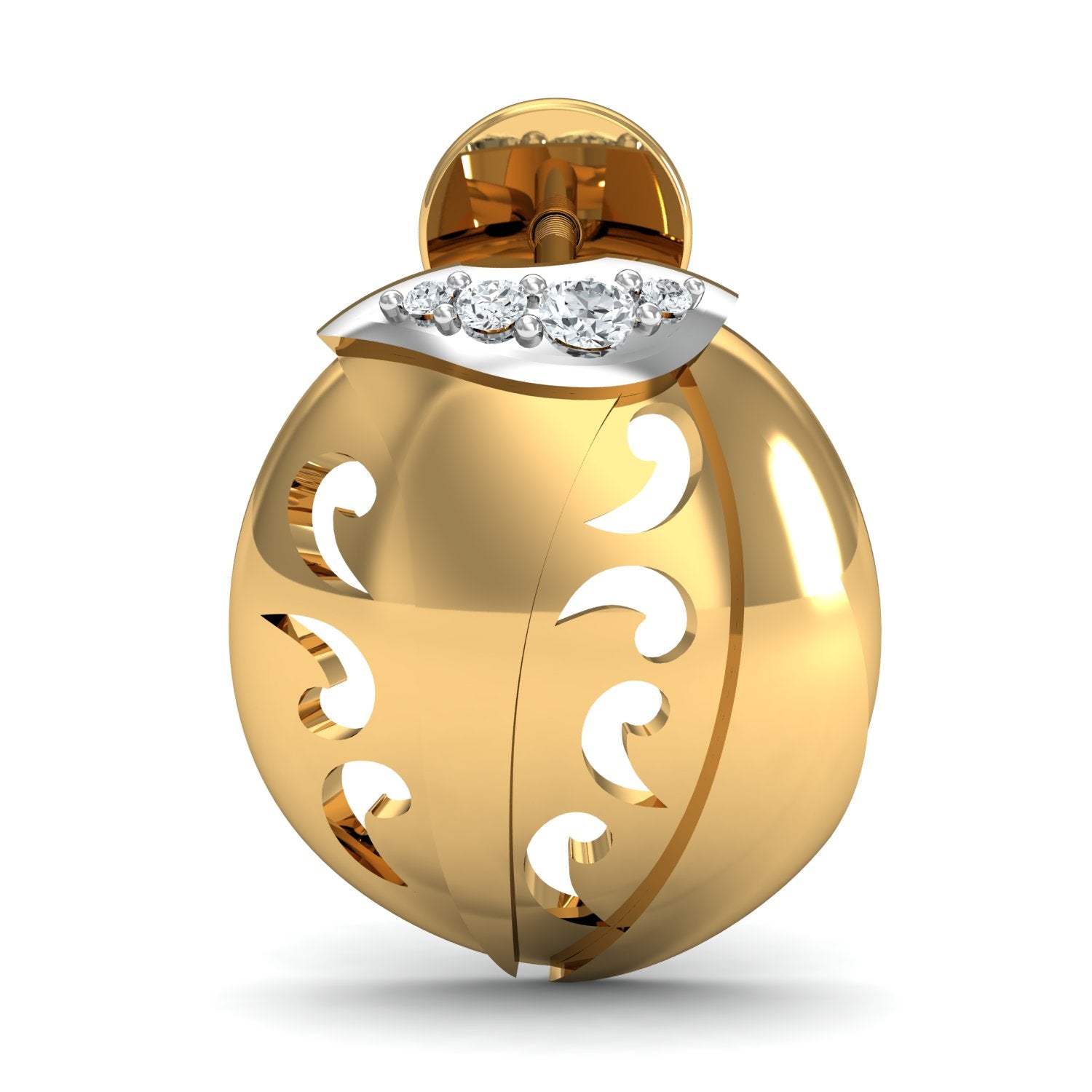 Nidal Jewels | Celestial Orb Gold and Diamond Pendant Set - Nidal Jewels