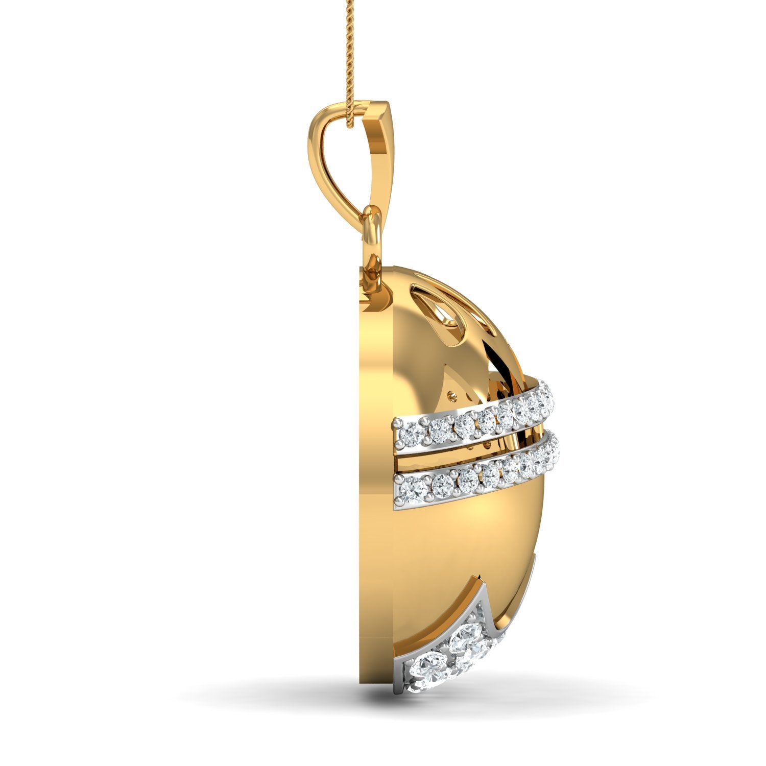 Nidal Jewels | Whirling Wonder Gold and Diamond Pendant Set - Nidal Jewels