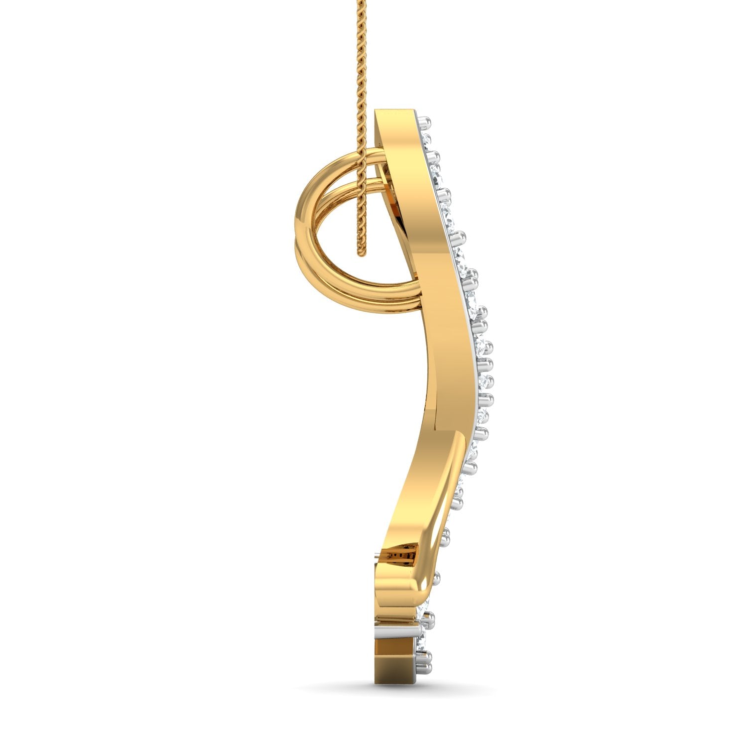 Nidal Jewels | Luminous Gold and Diamond Pendant Set - Nidal Jewels