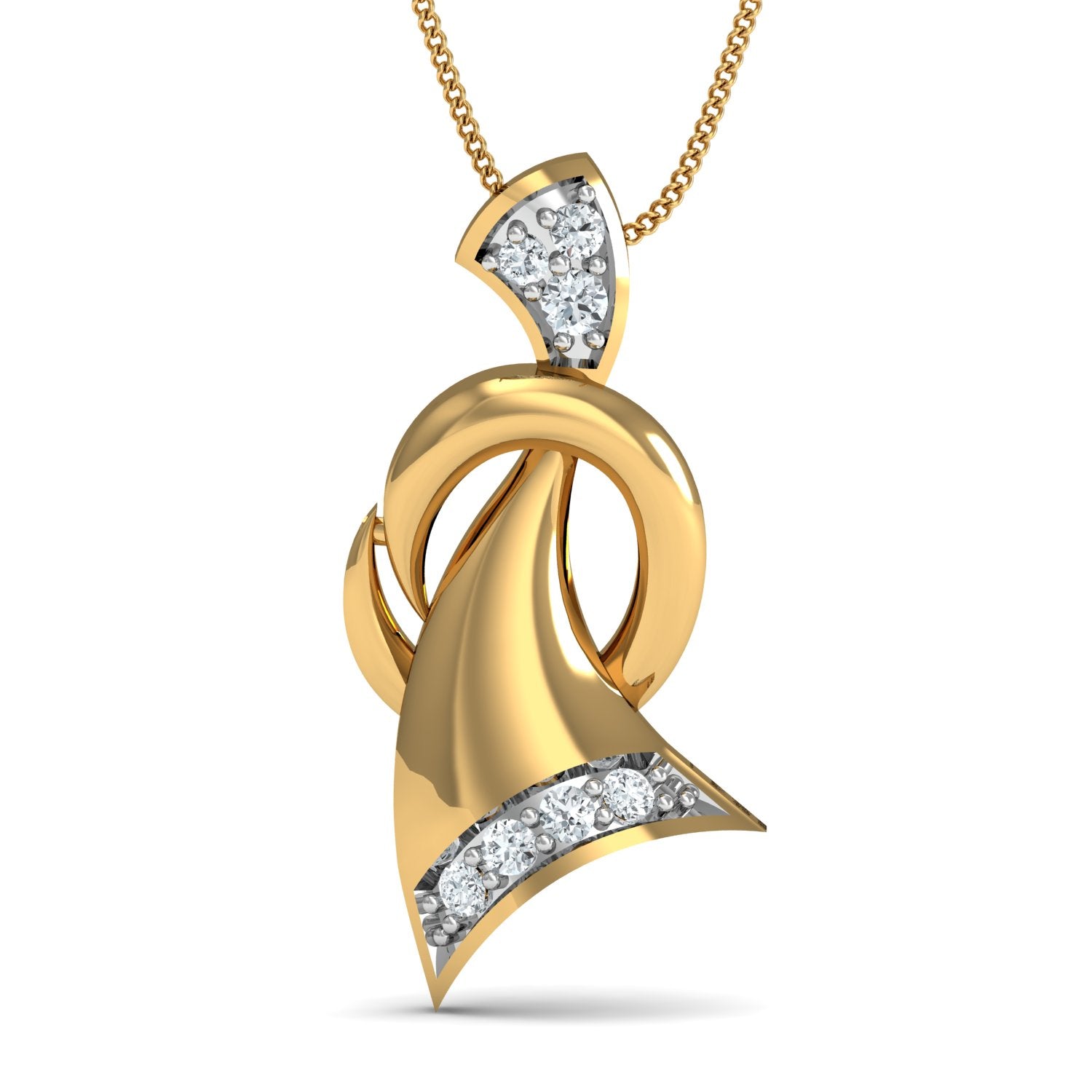 Nidal Jewels | Radiance Gold and Diamond Pendant Set - Nidal Jewels