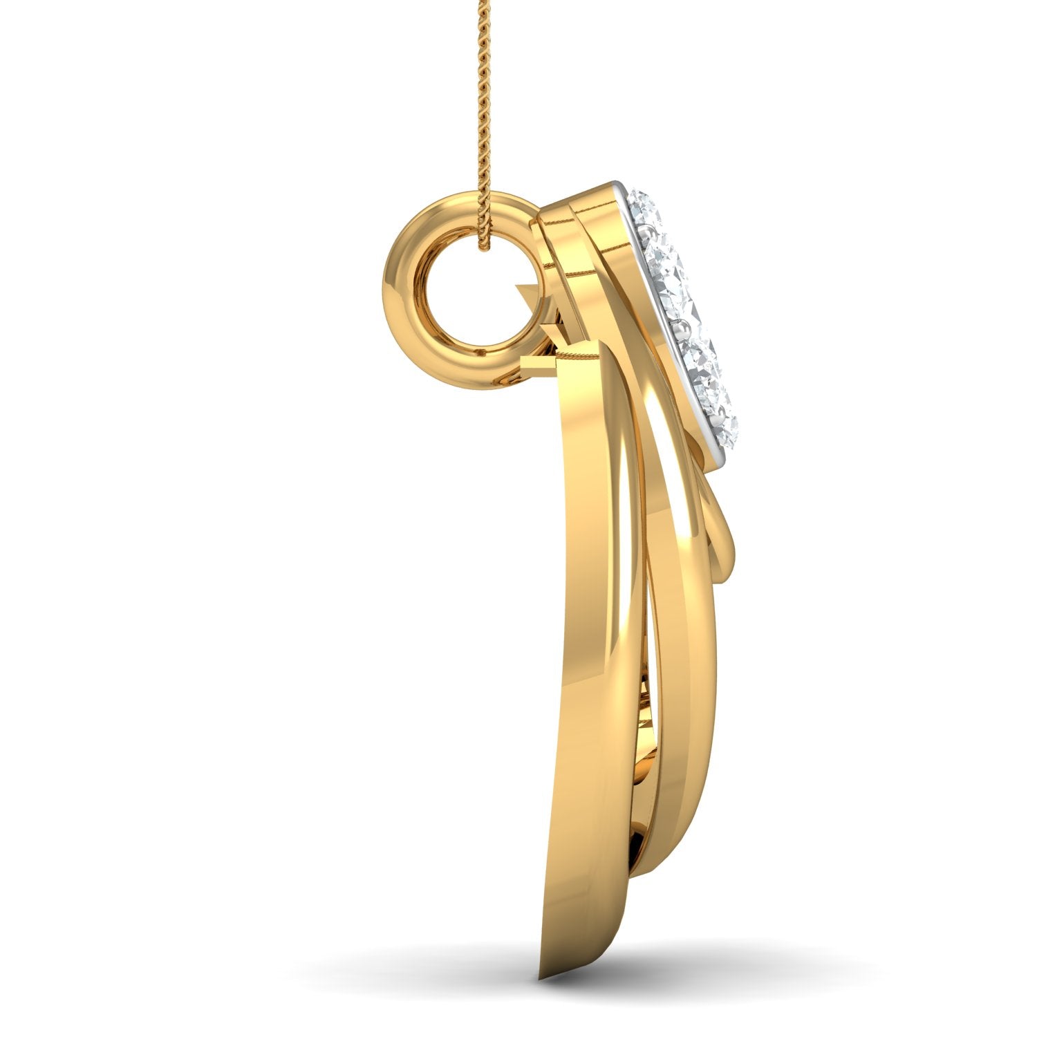 Nidal Jewels | Whisper Diamond Cluster Gold Pendant Set - Nidal Jewels