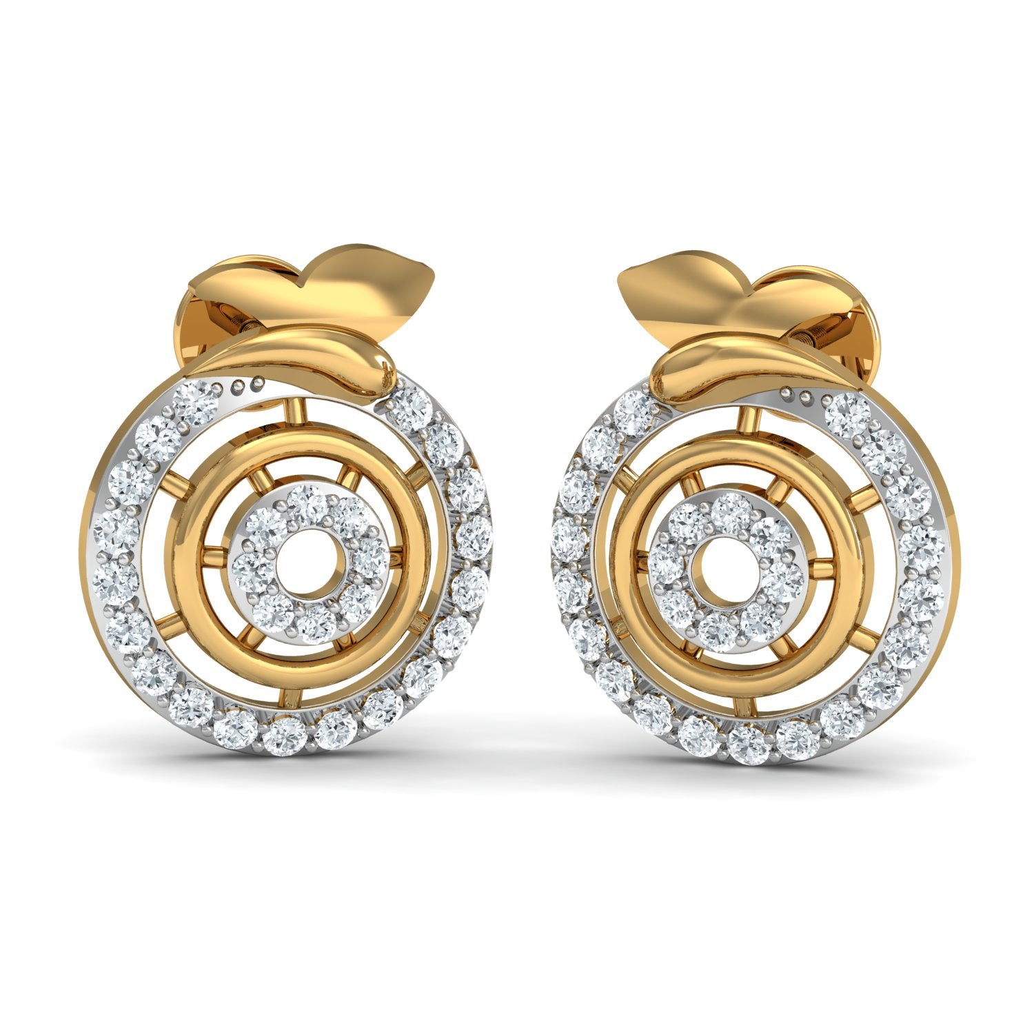 Nidal Jewels | Butterfly Bloom Gold and Diamond Pendant Set - Nidal Jewels