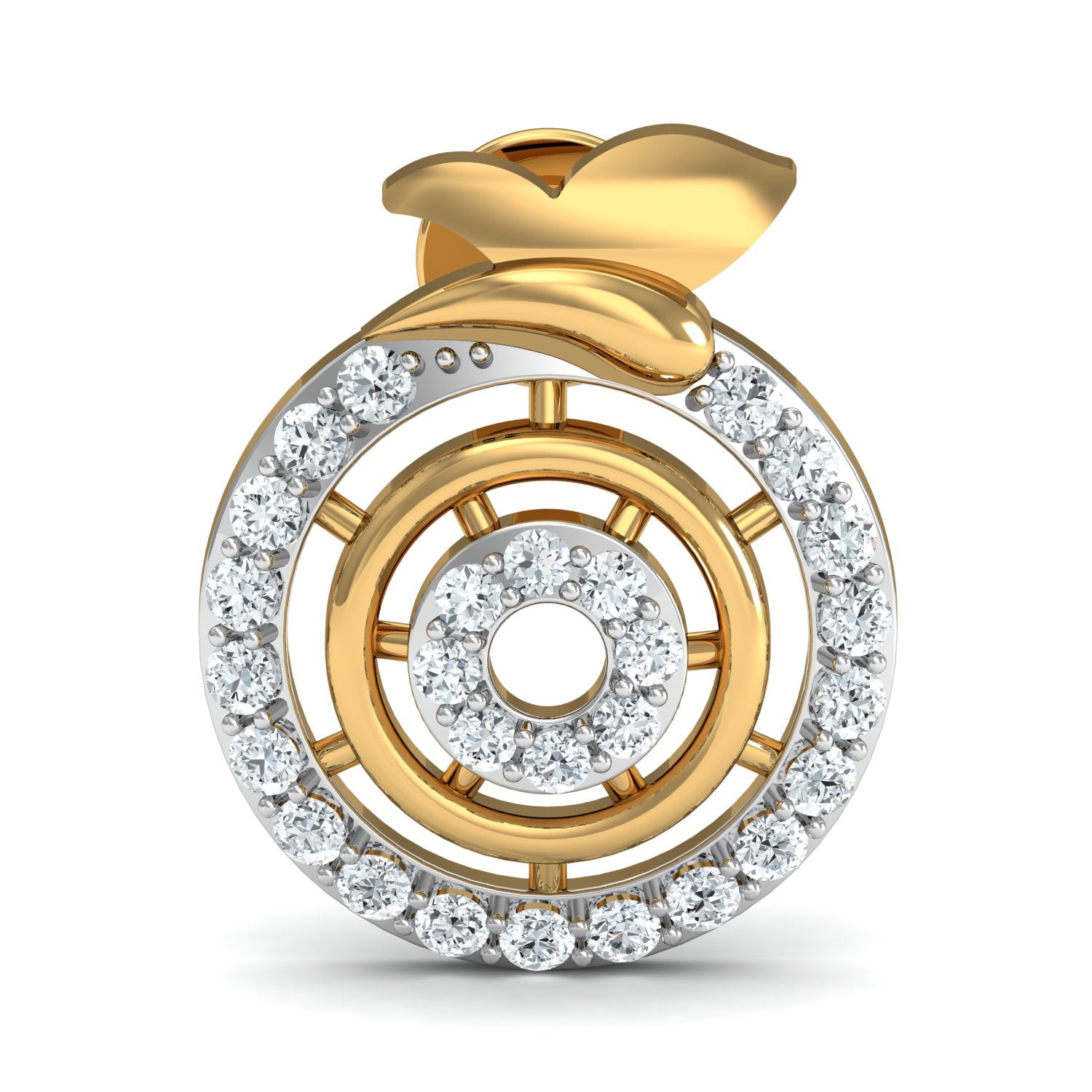 Nidal Jewels | Butterfly Bloom Gold and Diamond Pendant Set - Nidal Jewels