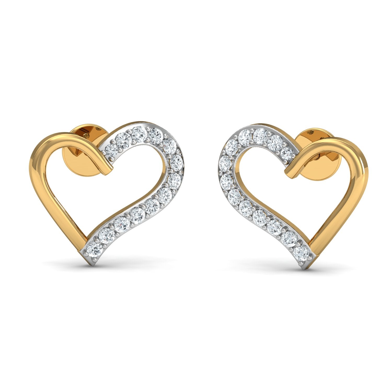 Nidal Jewels | Love's Embrace Heart Gold and Diamond Pendant Set - Nidal Jewels