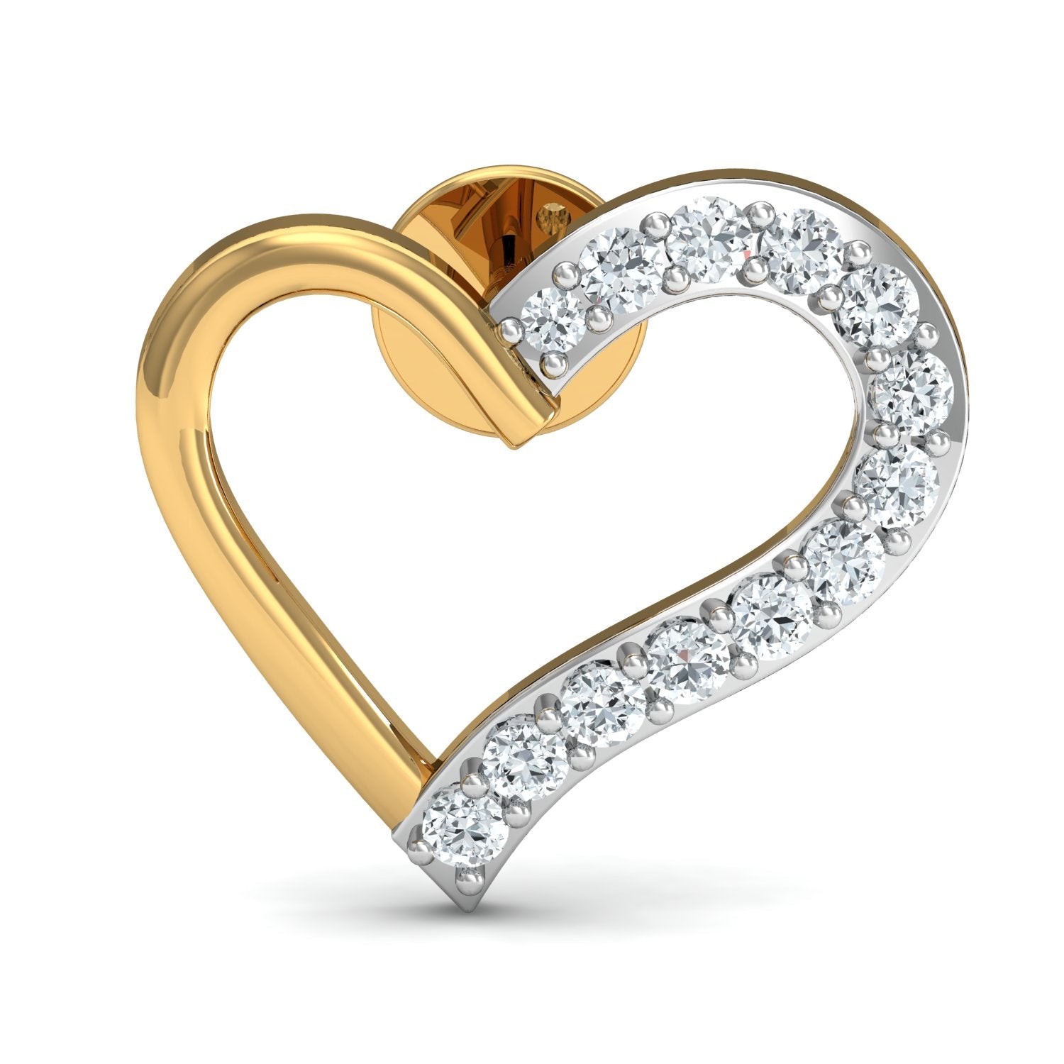 Nidal Jewels | Love's Embrace Heart Gold and Diamond Pendant Set - Nidal Jewels