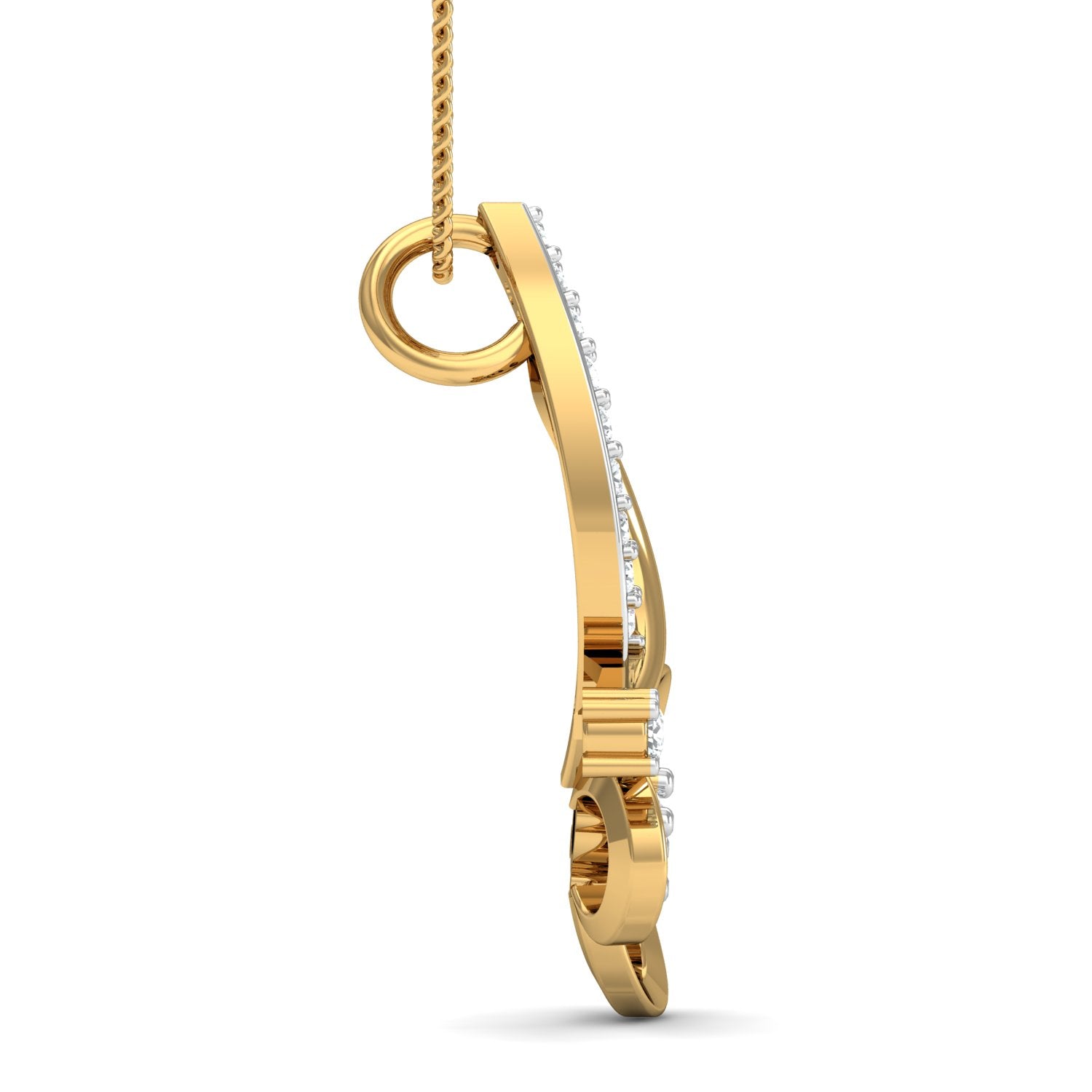 Nidal Jewels | Angelic Gold and Diamond Pendant Set - Nidal Jewels