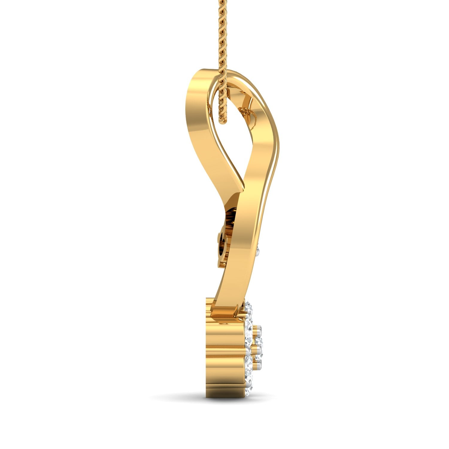 Nidal Jewels | Infinite Love Gold and Diamond Pendant Set - Nidal Jewels