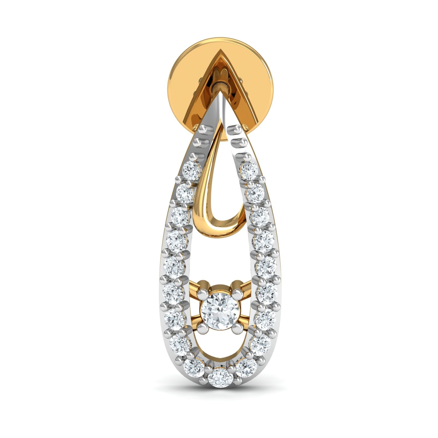 Nidal Jewels | Golden Drop Diamond Pendant Set - Nidal Jewels