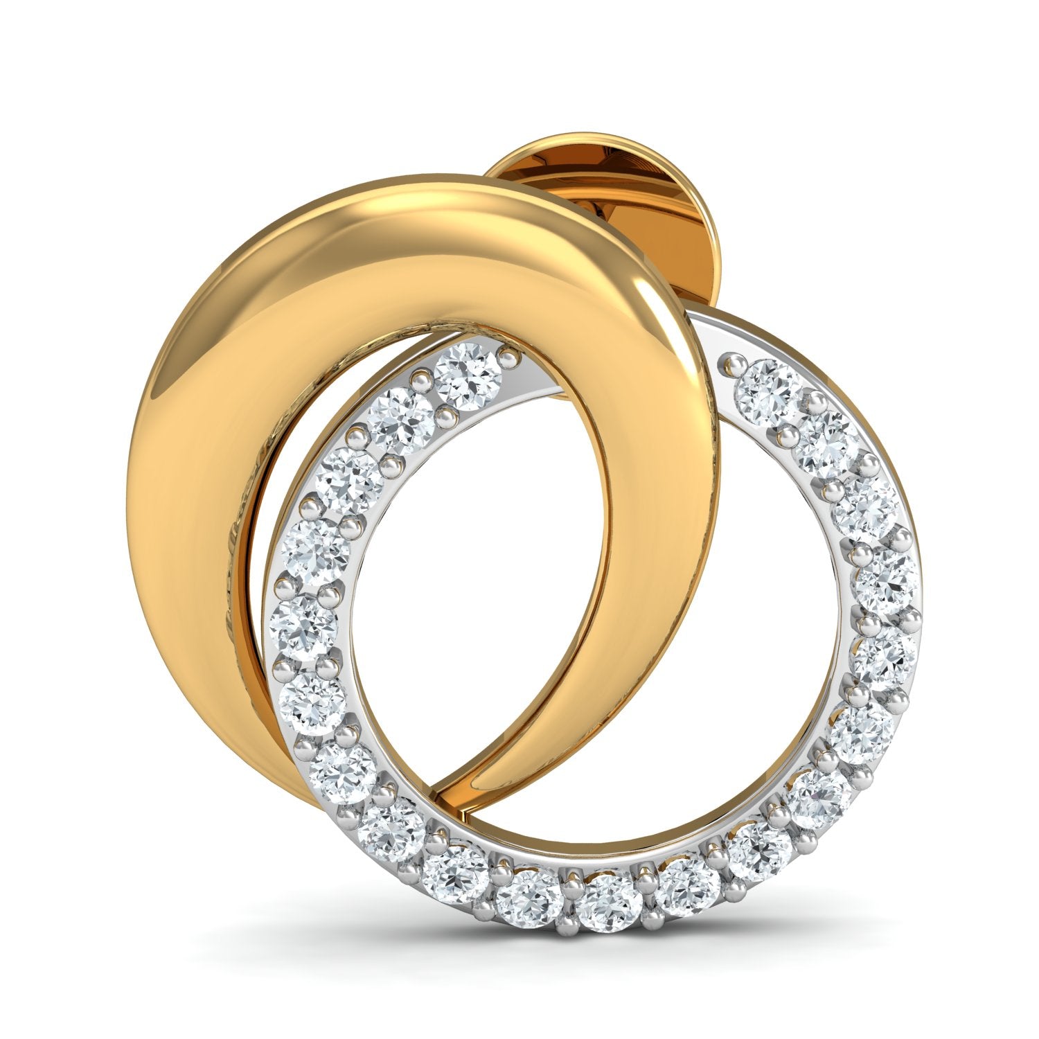 Nidal Jewels | Interlock Love Gold and Diamond Pendant Set - Nidal Jewels