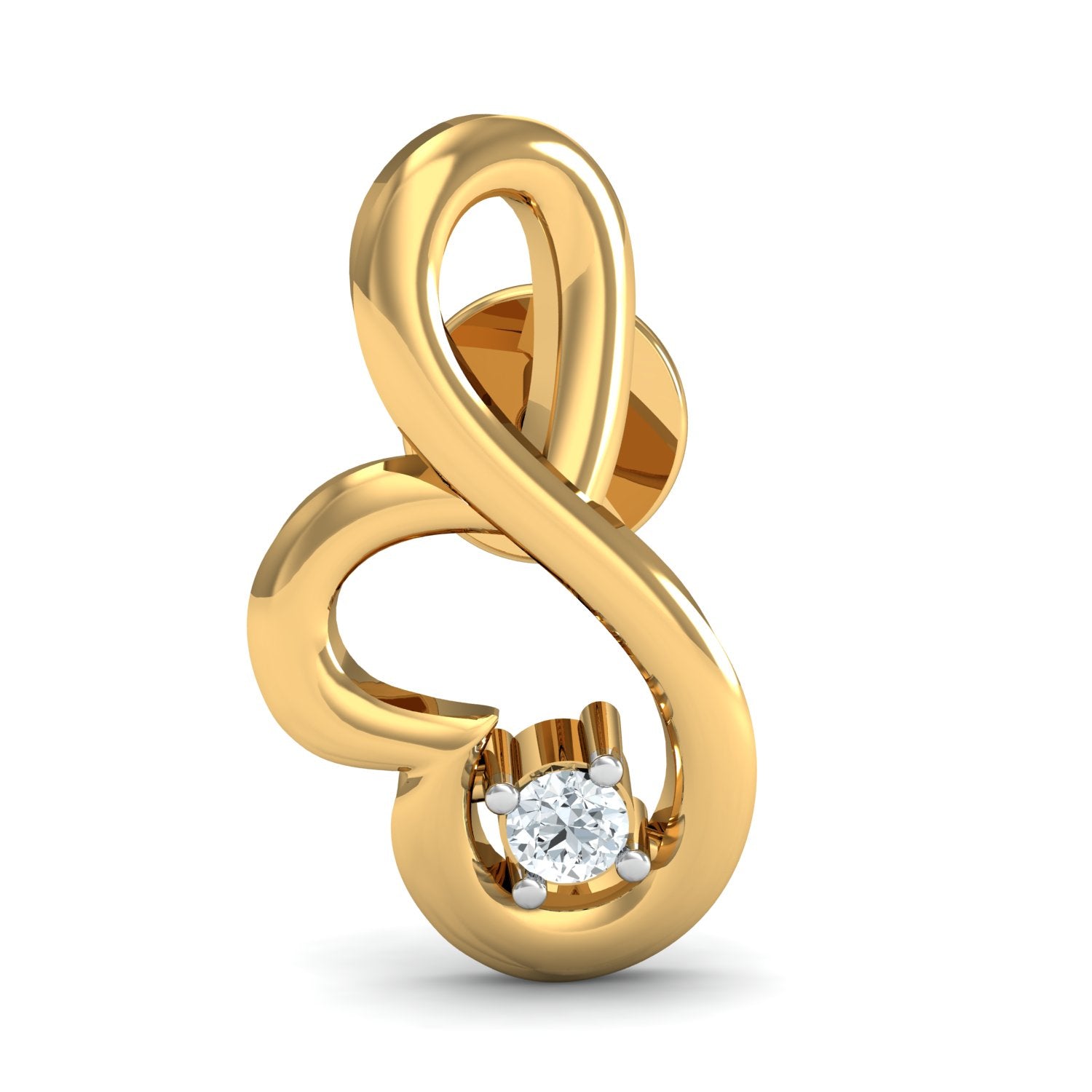 Nidal Jewels | Artistic diamond Solitaires Pendant Set - Nidal Jewels