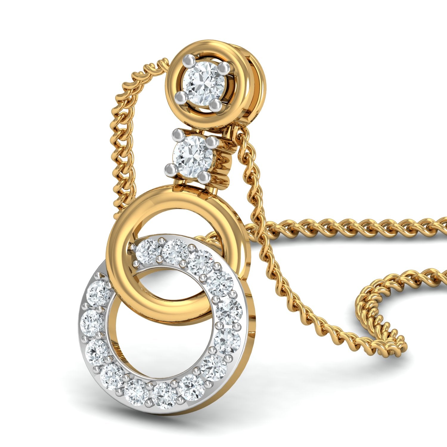 Nidal Jewels | Joyful Gold and Diamond Pendant Set - Nidal Jewels