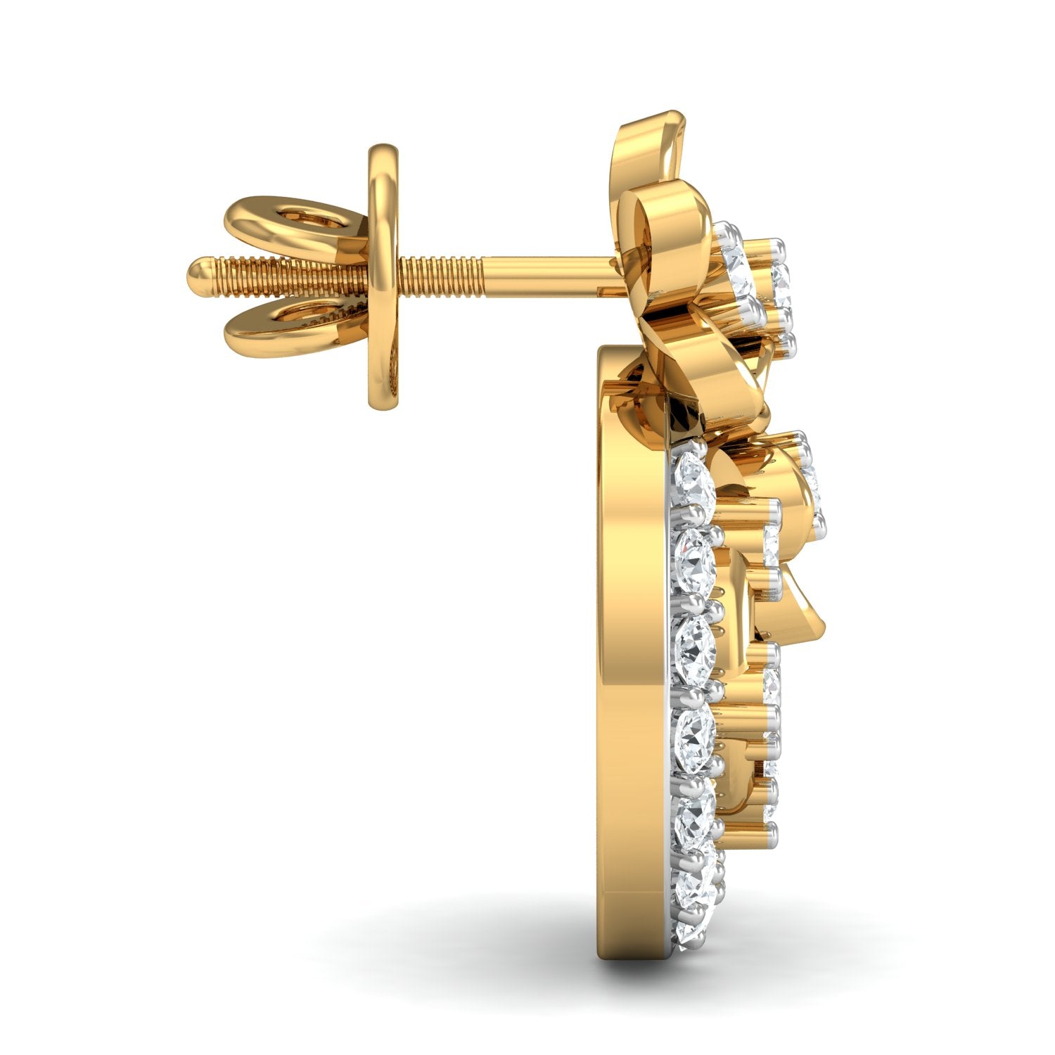 Nidal Jewels | Floral Glory Gold and Diamond Pendant Set