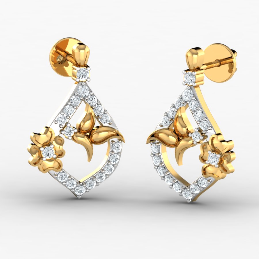Nidal Jewels | Teardrop Beauty Gold and Diamond Pendant Set - Nidal Jewels