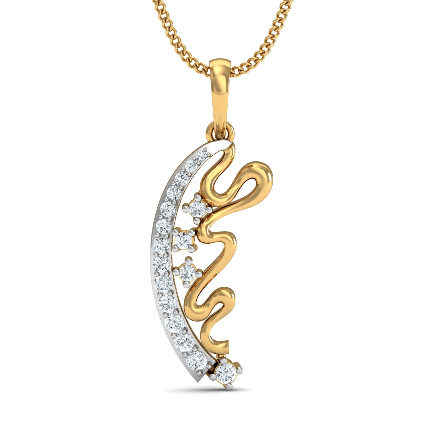 Nidal Jewels | Diamond Dance Gold  Pendant Set - Nidal Jewels