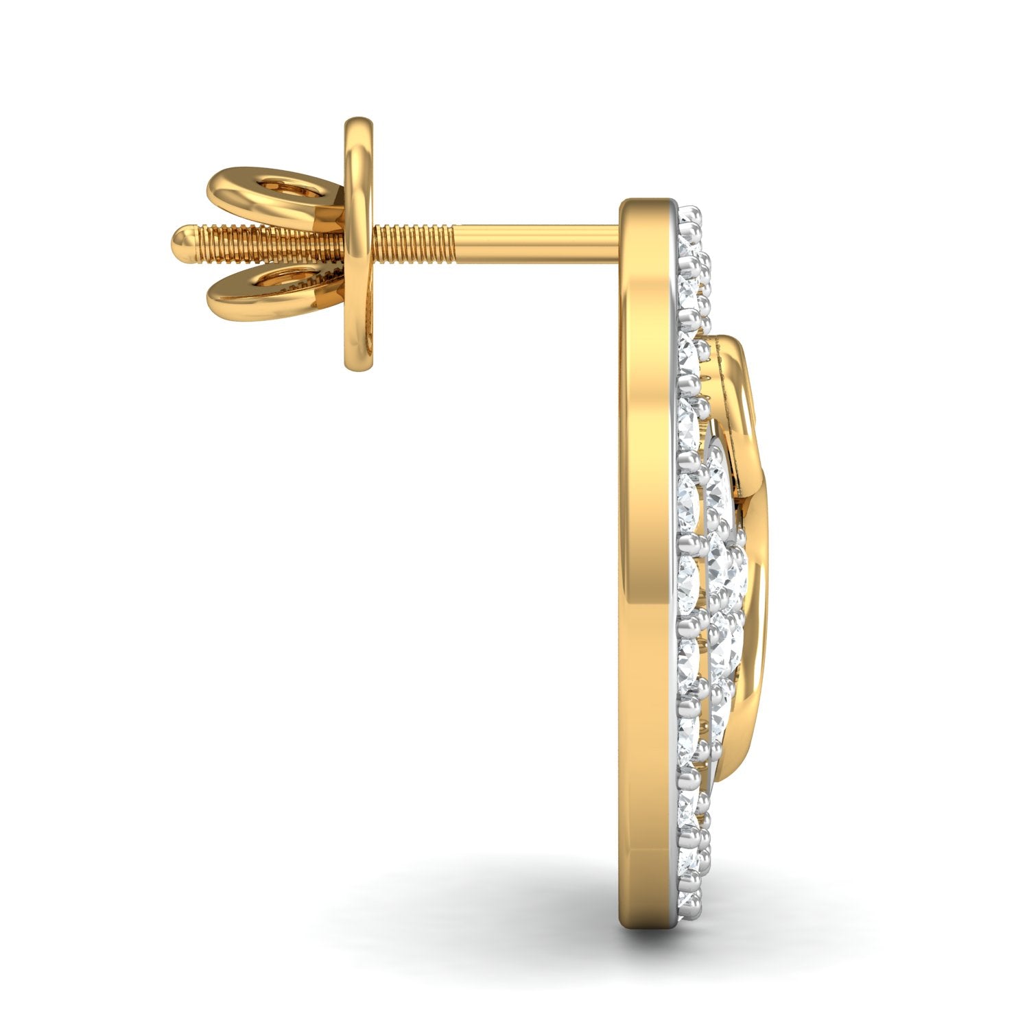 Nidal Jewels | Dual Hearts Gold and Diamond Pendant Set