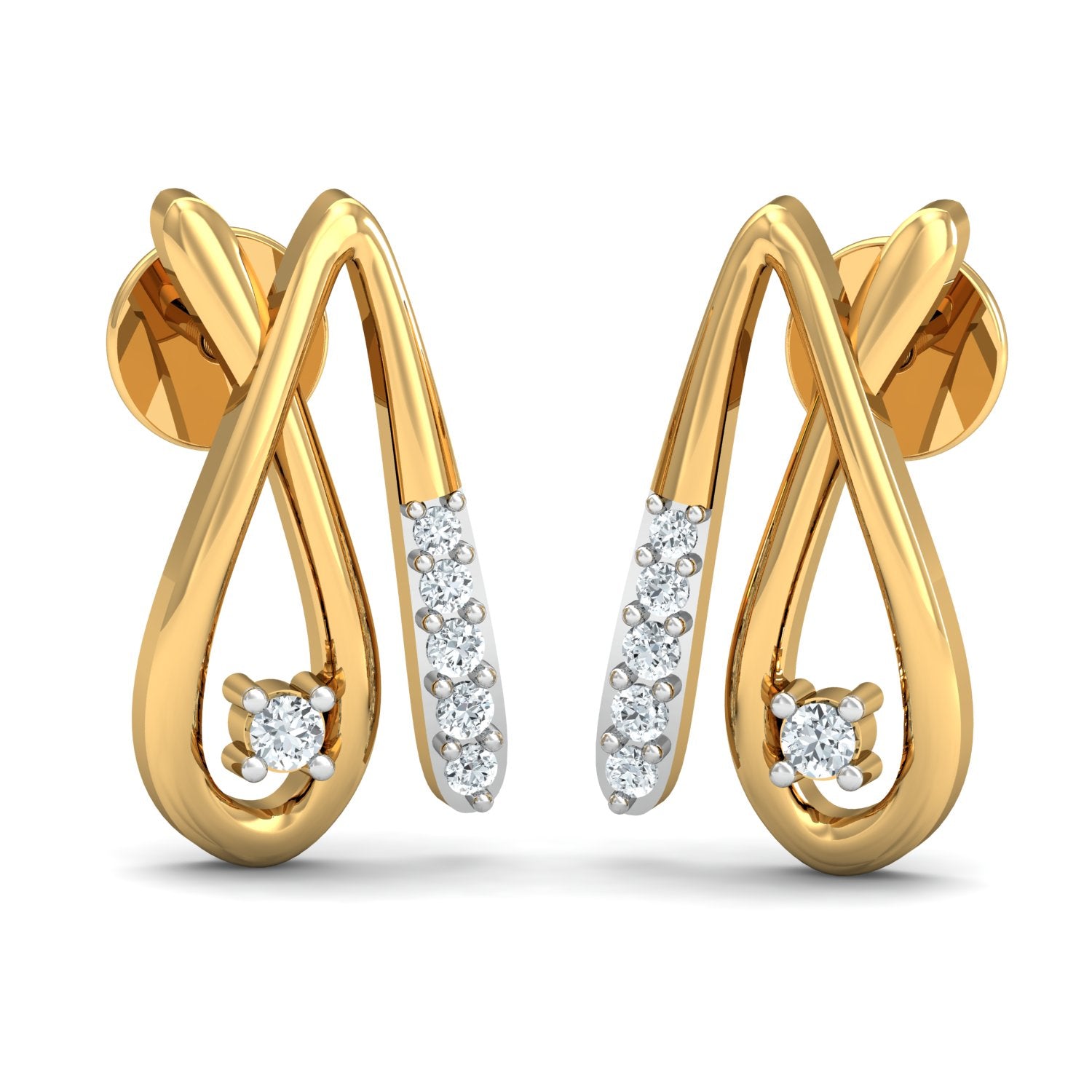 Nidal Jewels | Diamond-Adorned Tear Gold and Diamond Pendant Set