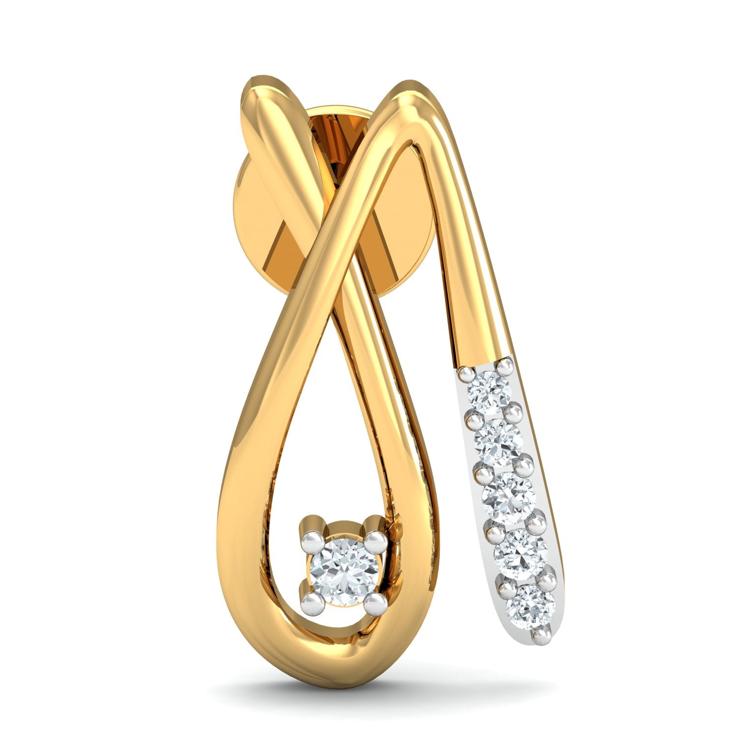 Nidal Jewels | Diamond-Adorned Tear Gold and Diamond Pendant Set