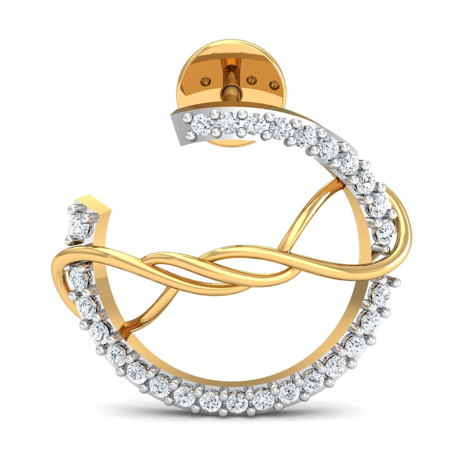 Nidal Jewels | Love Loop Gold and Diamond Pendant Set