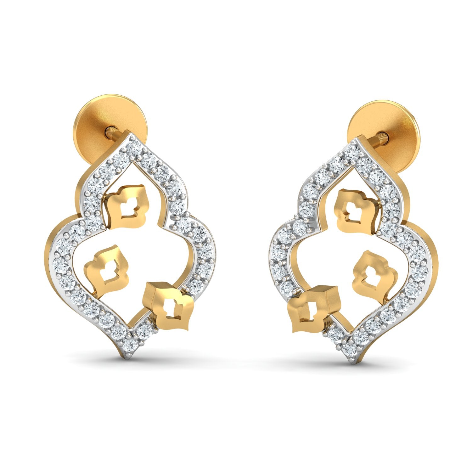Nidal Jewels | Petal Quartet Gold and Diamond Pendant Set