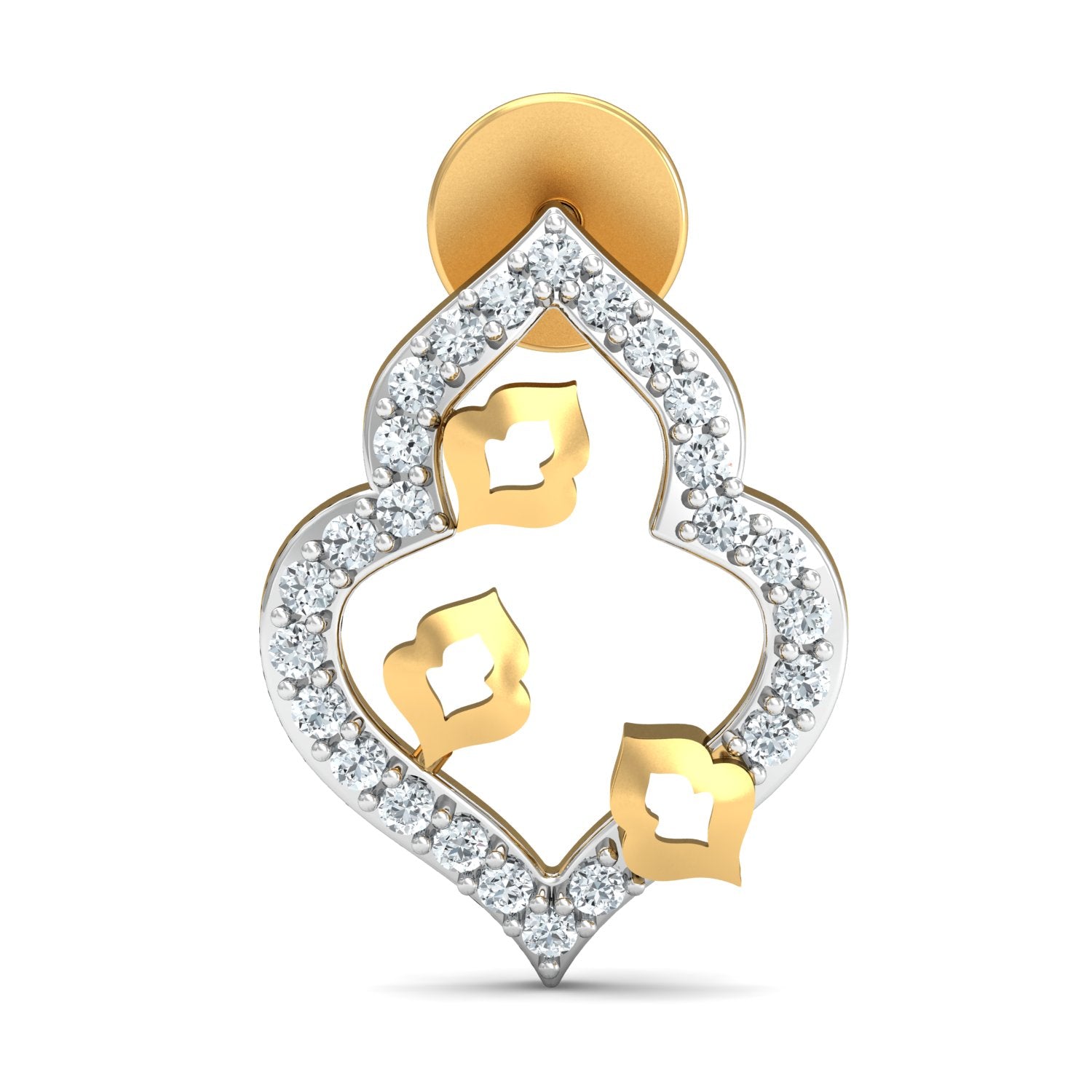 Nidal Jewels | Petal Quartet Gold and Diamond Pendant Set