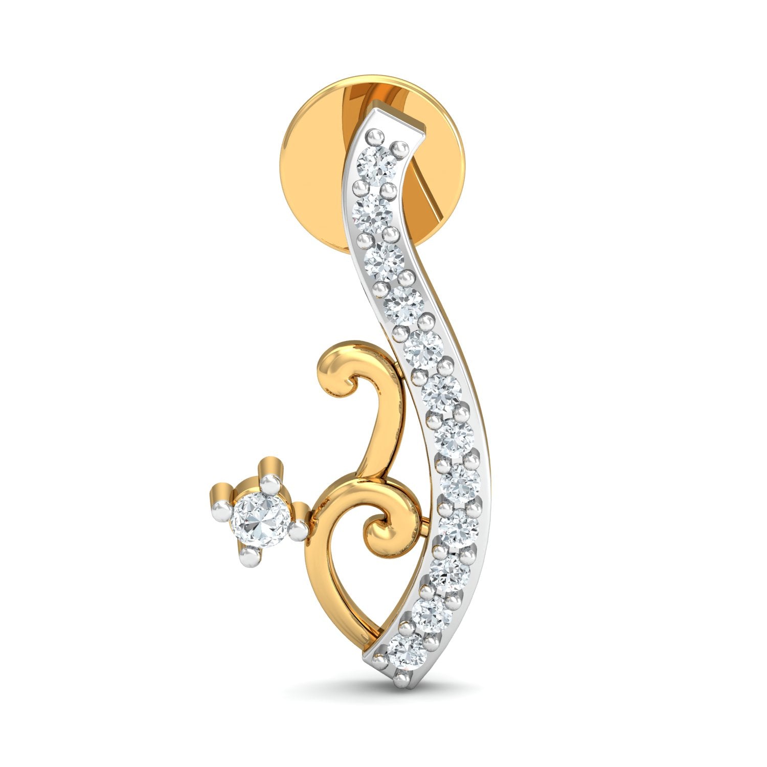 Nidal Jewels | Twirling Twine Gold and Diamond Pendant Set