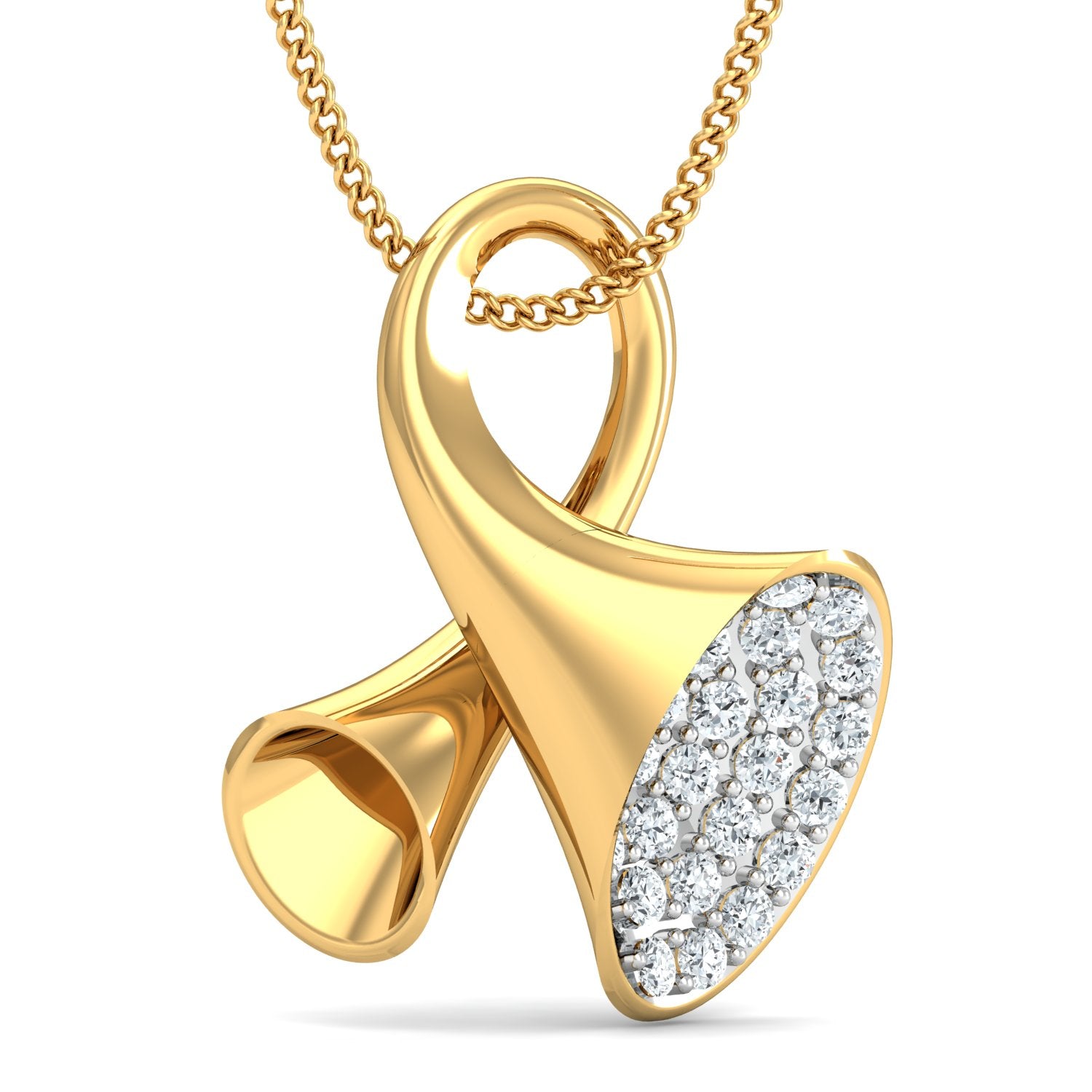 Nidal Jewels | Symphony Gold and Diamond Pendant Set
