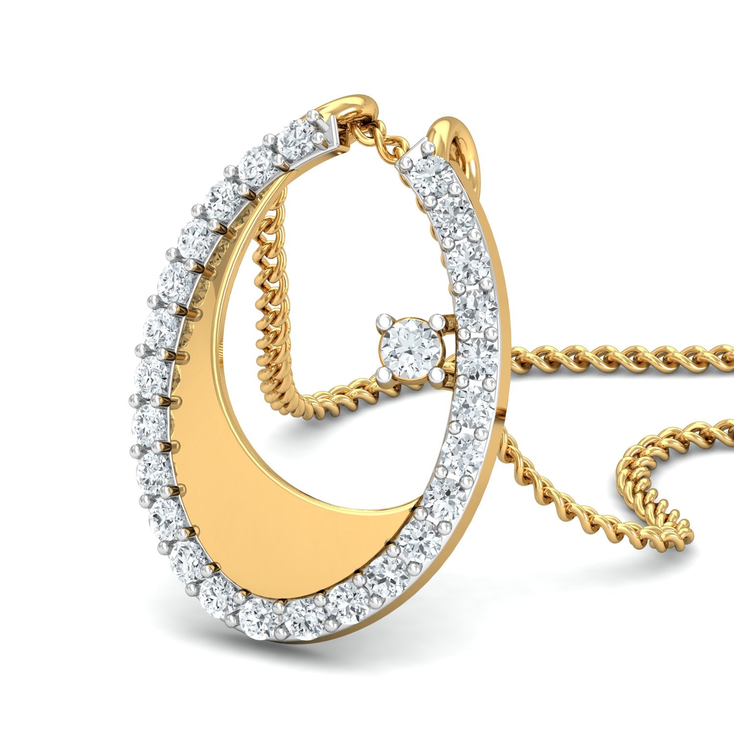 Nidal Jewels | Celestial Embrace Solitaire Pendant Set
