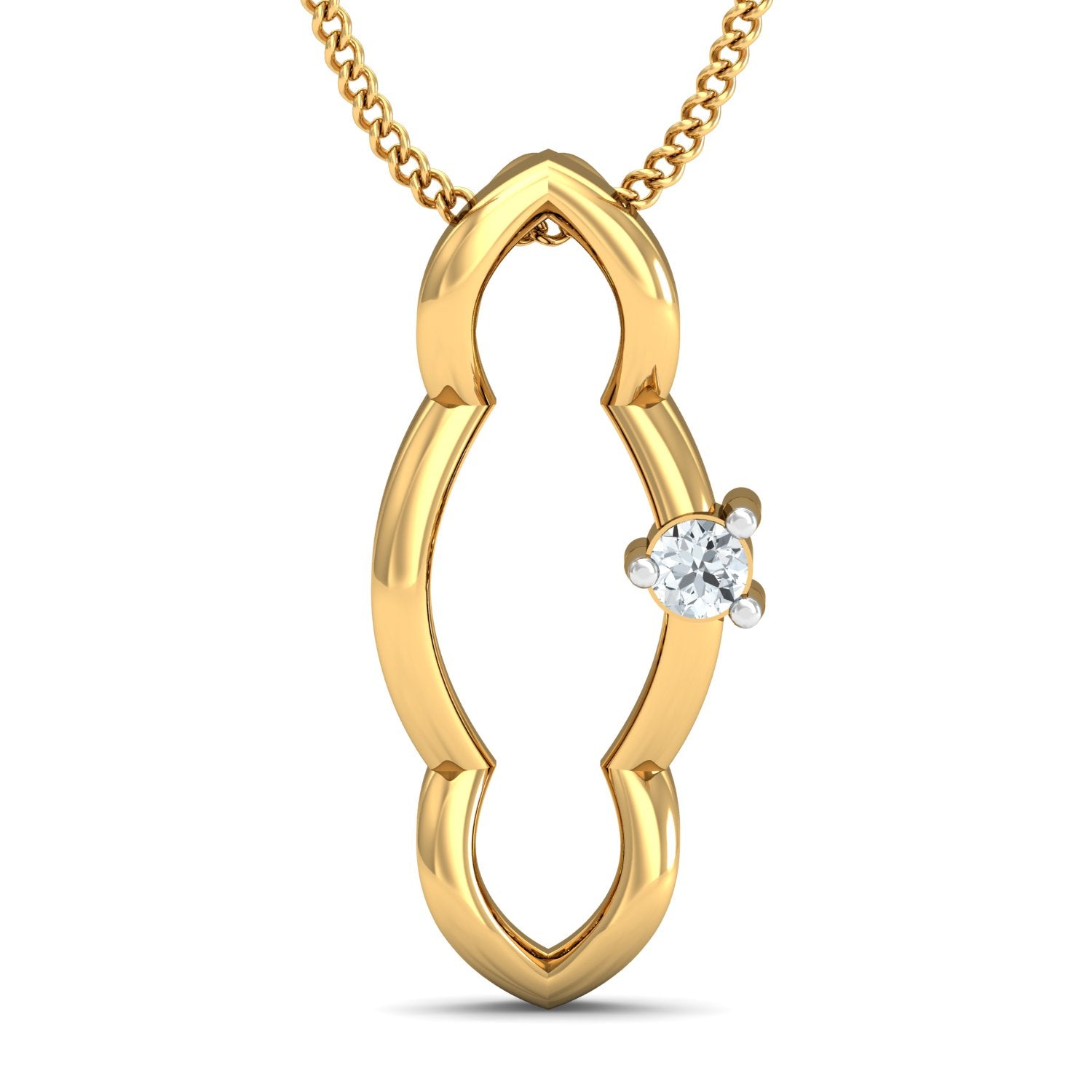 Nidal Jewels | Golden Cloudlet Gold and Diamond Pendant Set