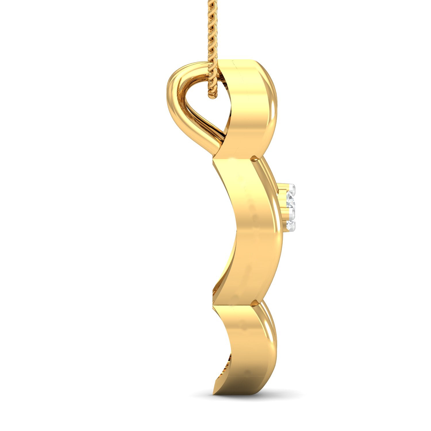 Nidal Jewels | Golden Cloudlet Gold and Diamond Pendant Set