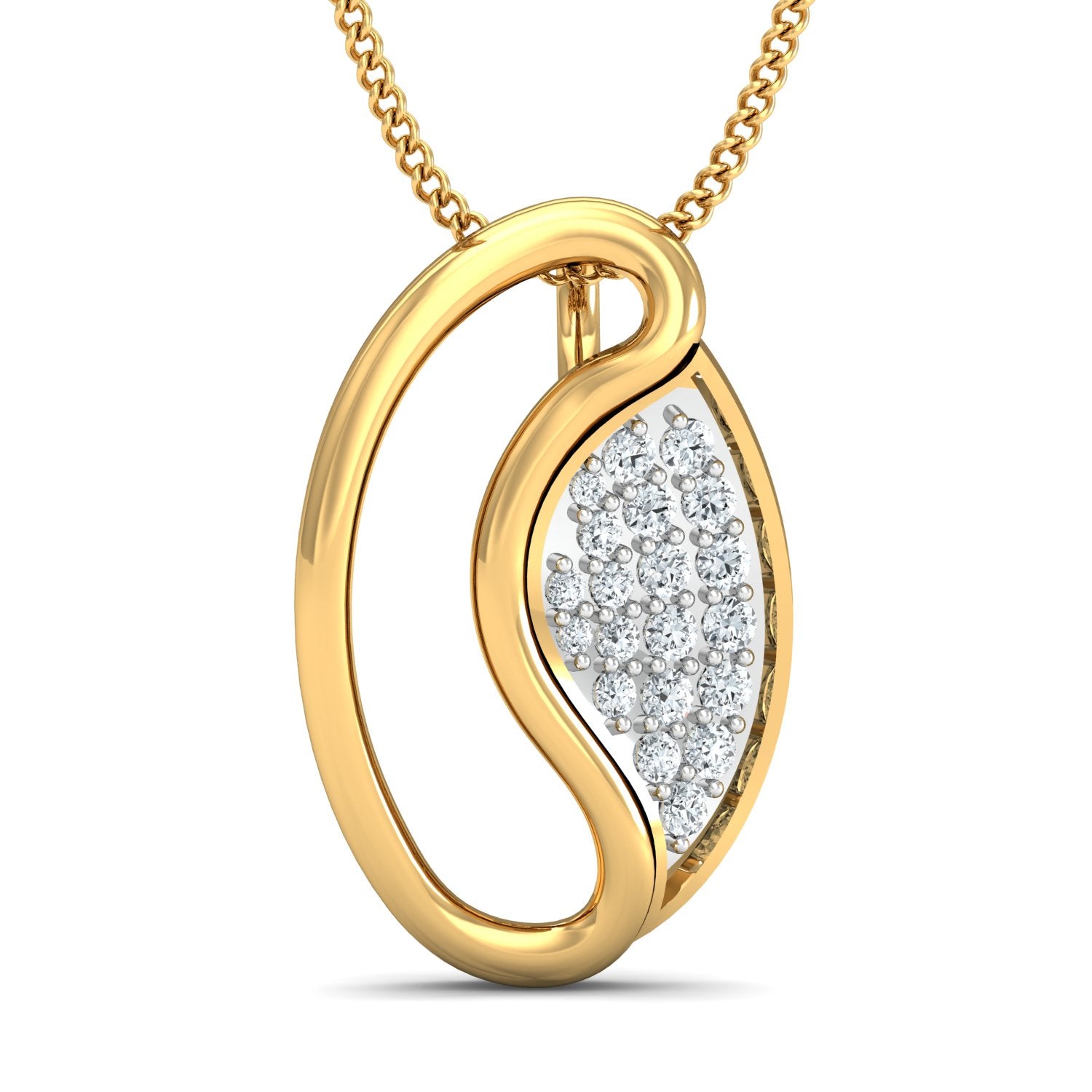 Nidal Jewels | Dewdrop Diamond Gold Pendant Set
