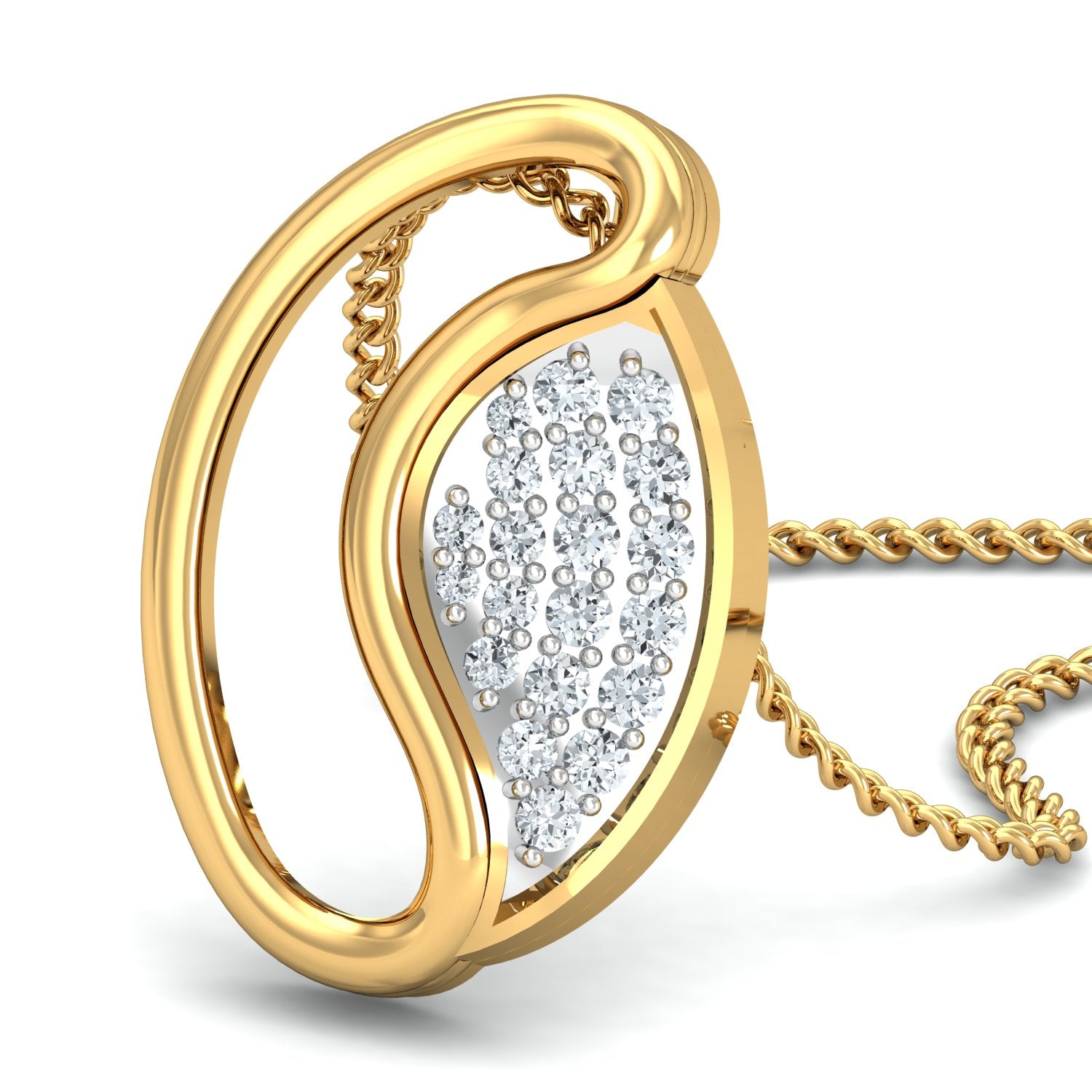 Nidal Jewels | Dewdrop Diamond Gold Pendant Set