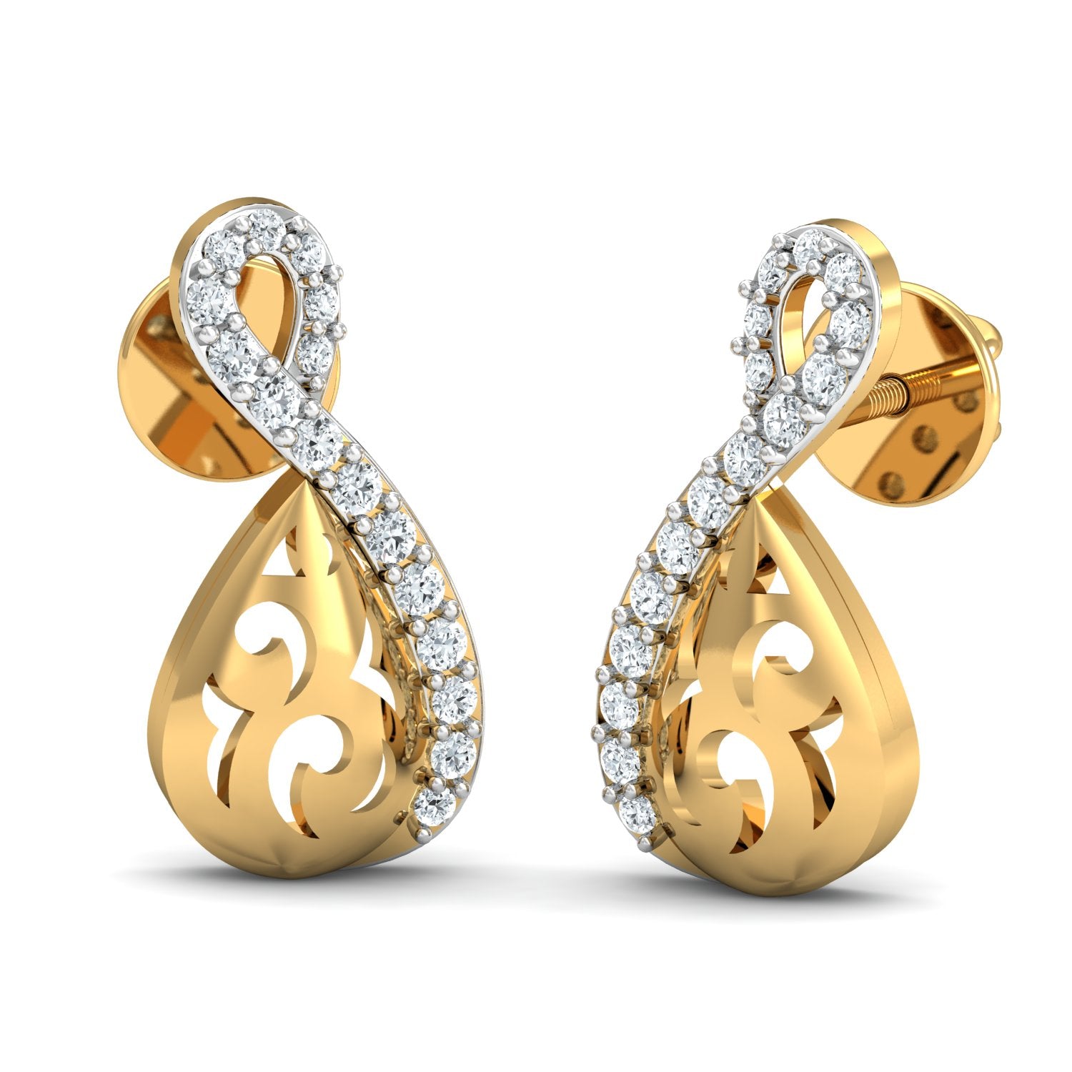 Nidal Jewels | Gold and Diamond Infinity Pendant Set