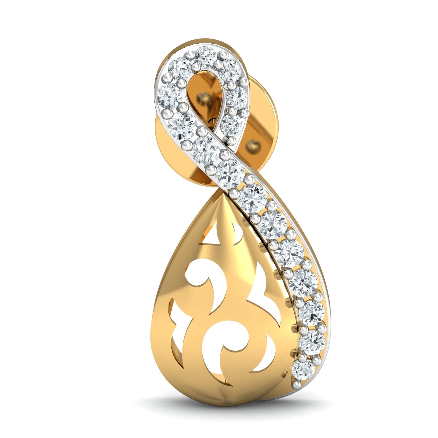 Nidal Jewels | Gold and Diamond Infinity Pendant Set
