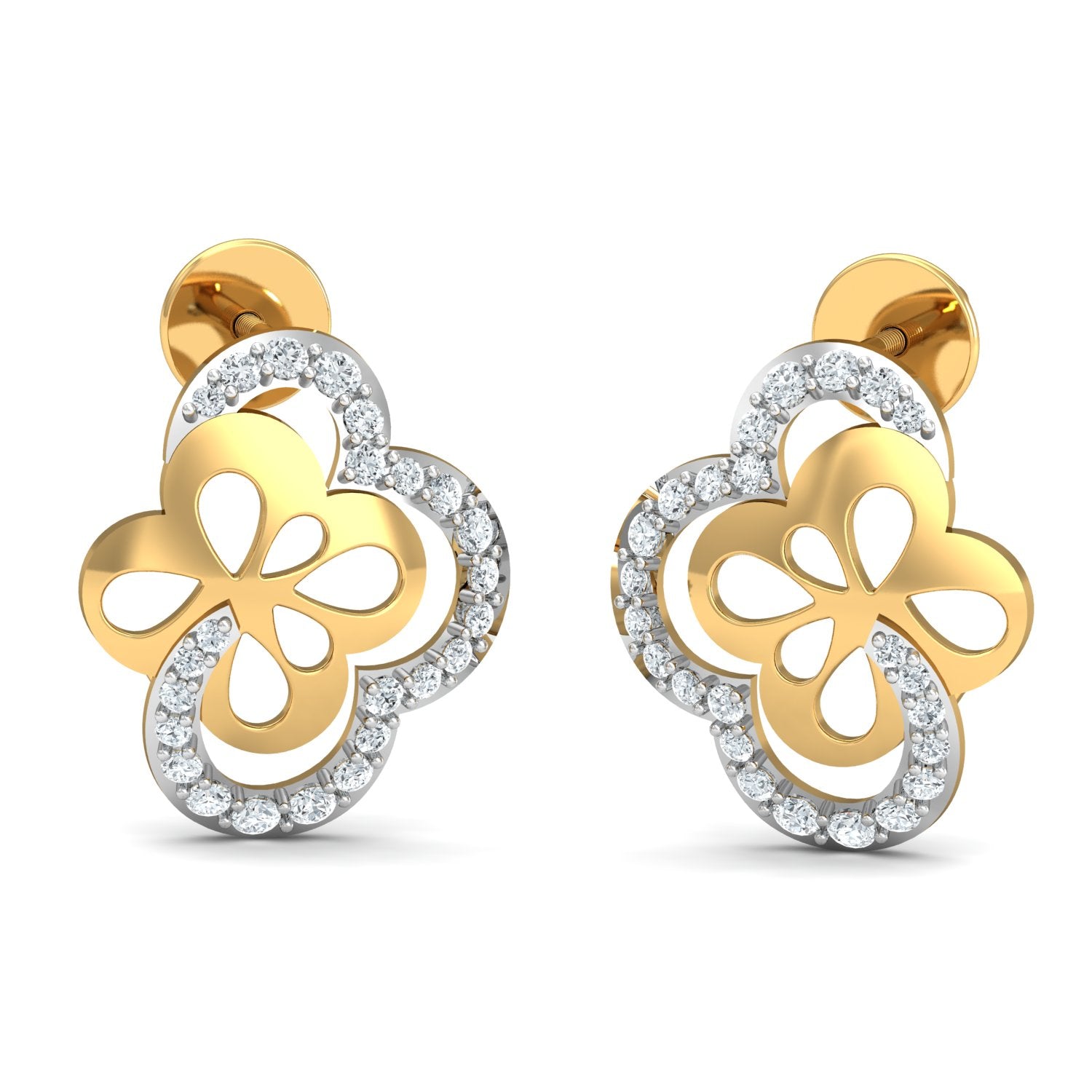 Nidal Jewels | Stellar Bloom Gold and Diamond Pendant Set