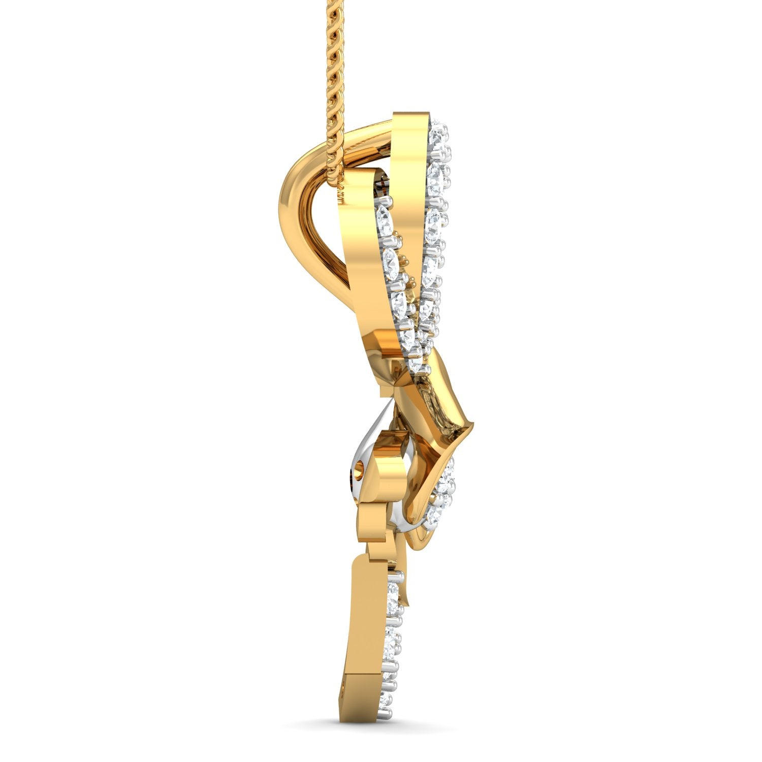 Nidal jewels | Bella Gold and Diamond Pendant Set