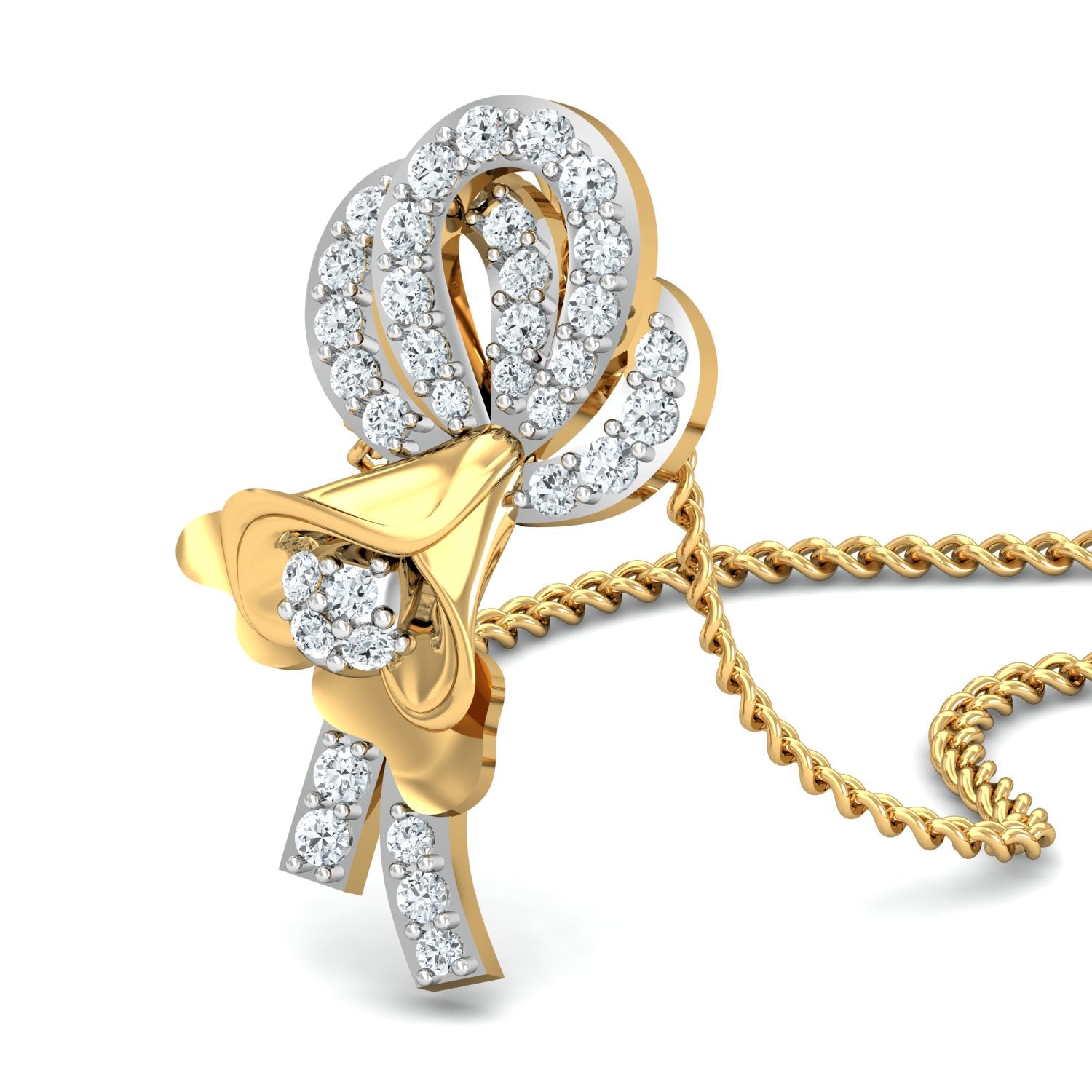 Nidal jewels | Bella Gold and Diamond Pendant Set