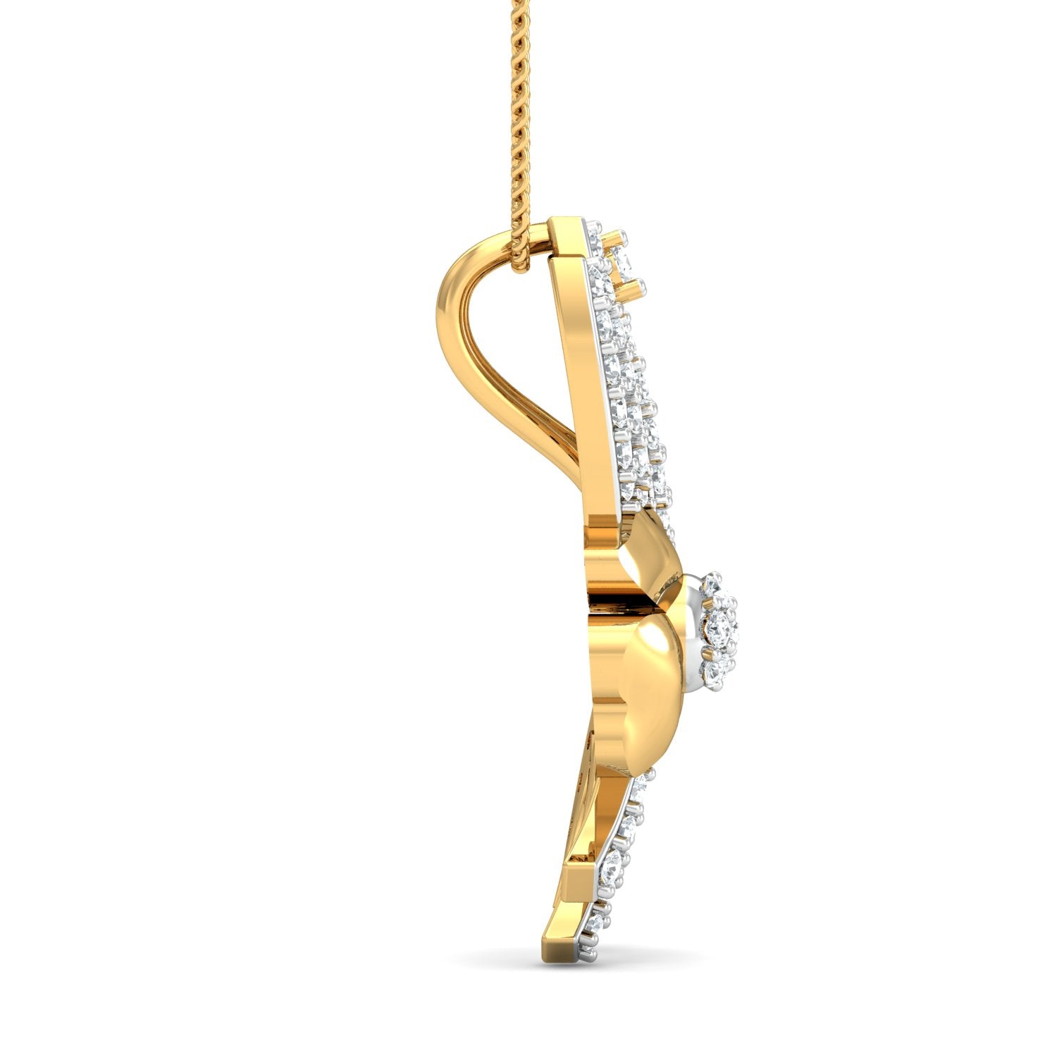 Nidal Jewels | Love Petals Gold and Diamond Pendant Set