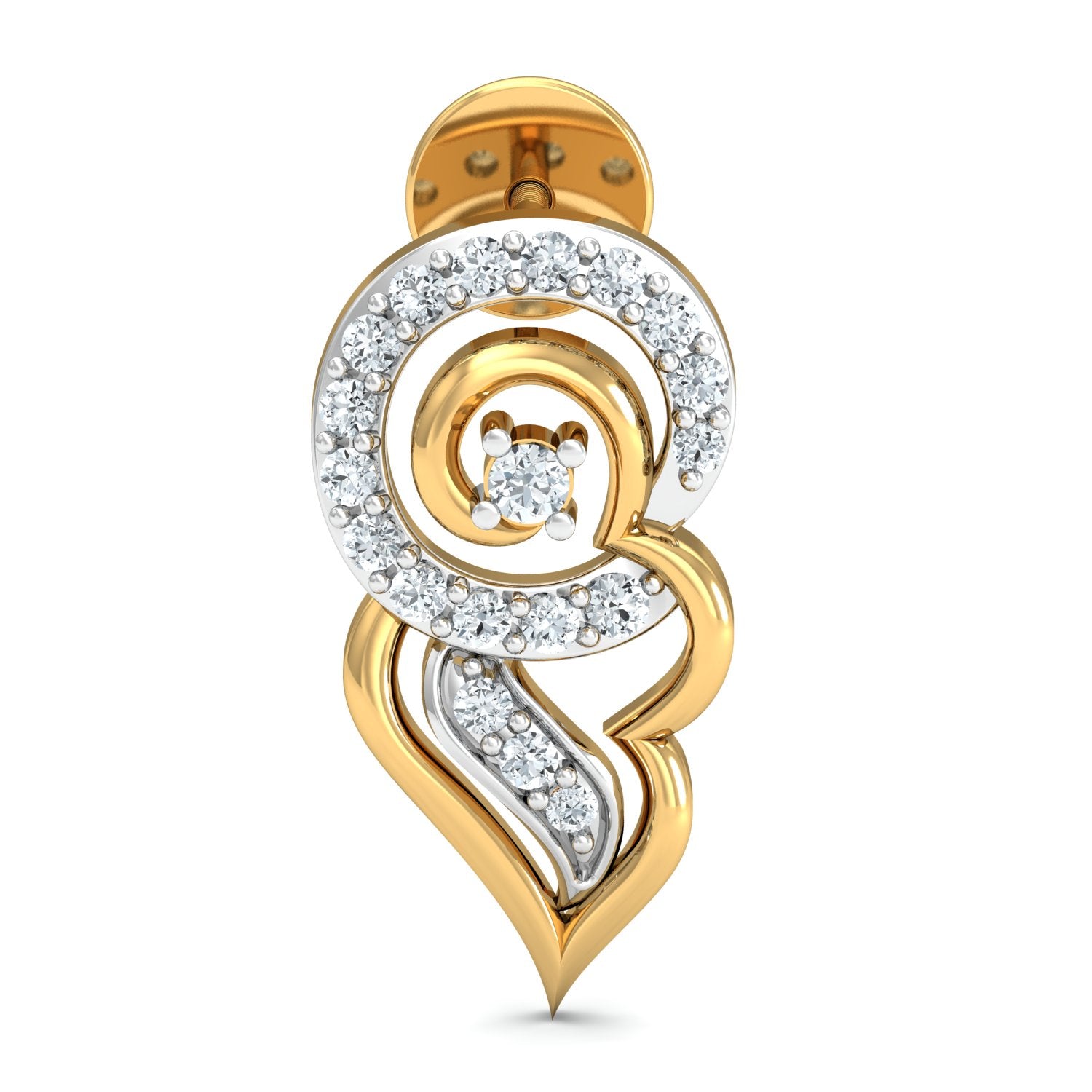 Nidal Jewels | Serenade Swirl Solitaire Pendant