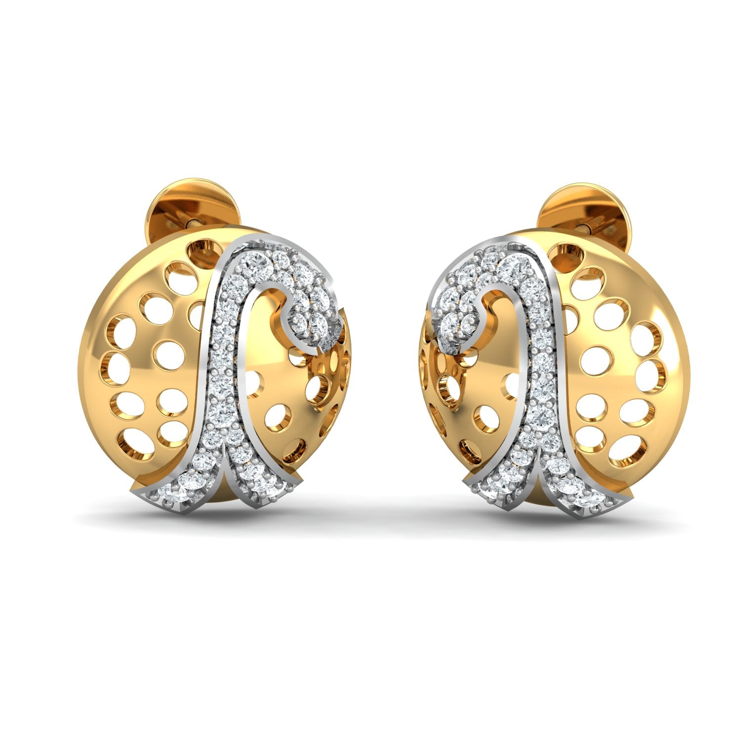 Nidal Jewels | Diamond Globe Gold Pendant Set