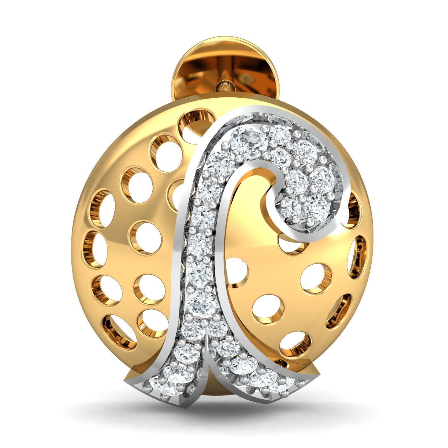 Nidal Jewels | Diamond Globe Gold Pendant Set