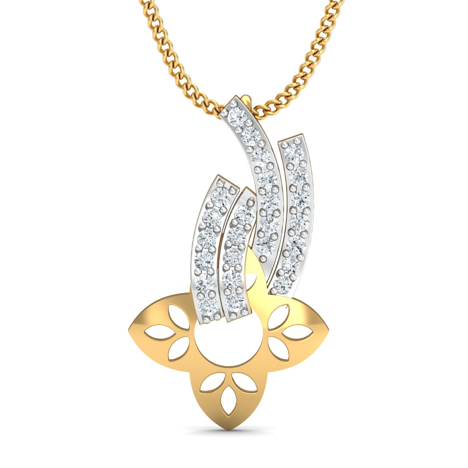 Nidal Jewels | Sunbeam Gold and Diamond Pendant Set
