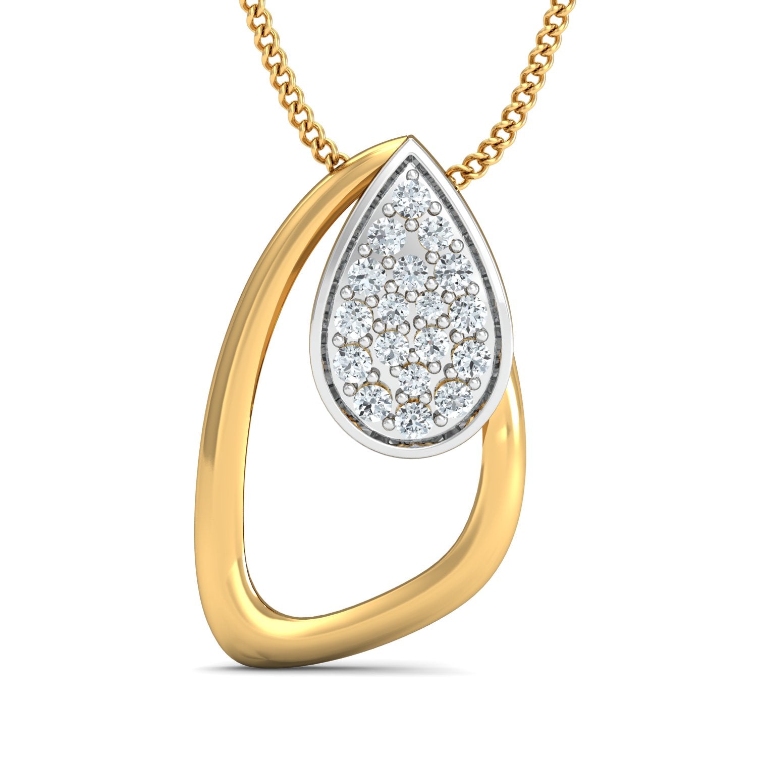 Nidal Jewels | Velvet Spark Gold and Diamond Pendant Set