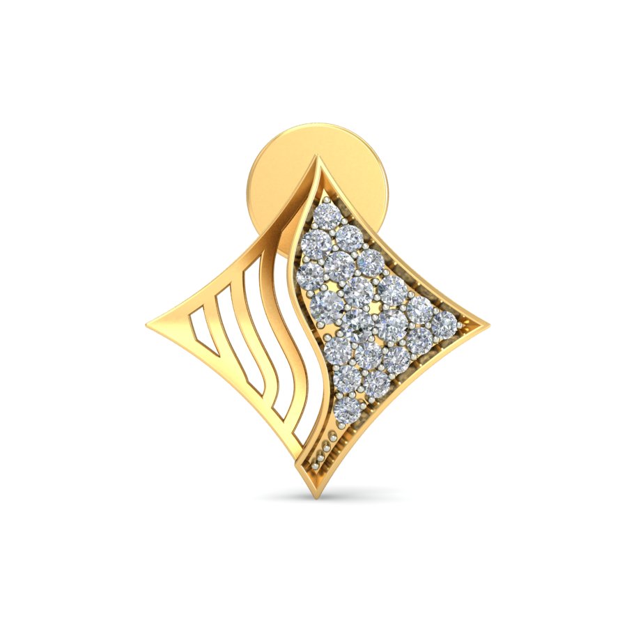 Nidal Jewels | Luminous Arc Gold and Diamond Pendant Set